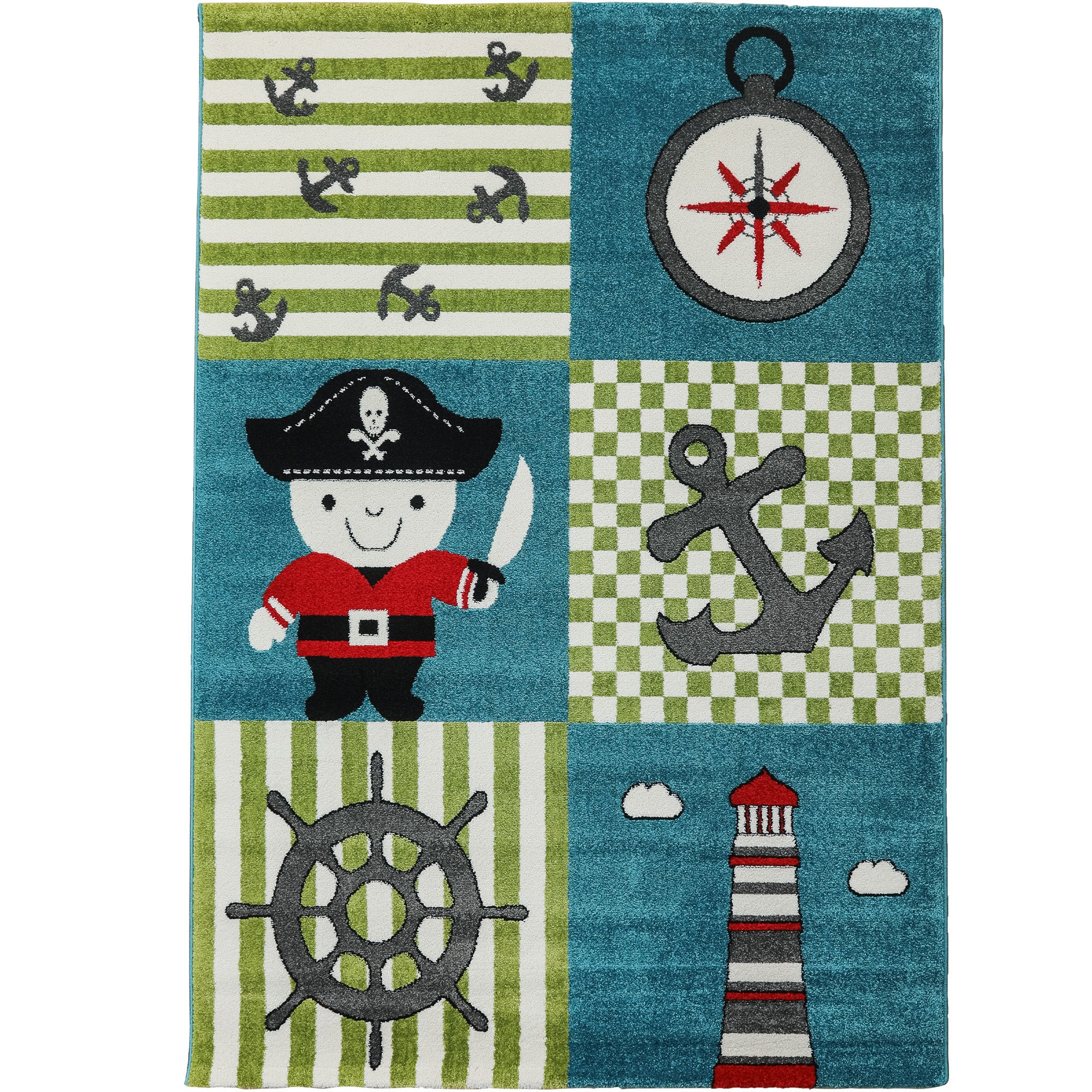 Children's carpet boy pirate design baby room carpet children's room easy to care for