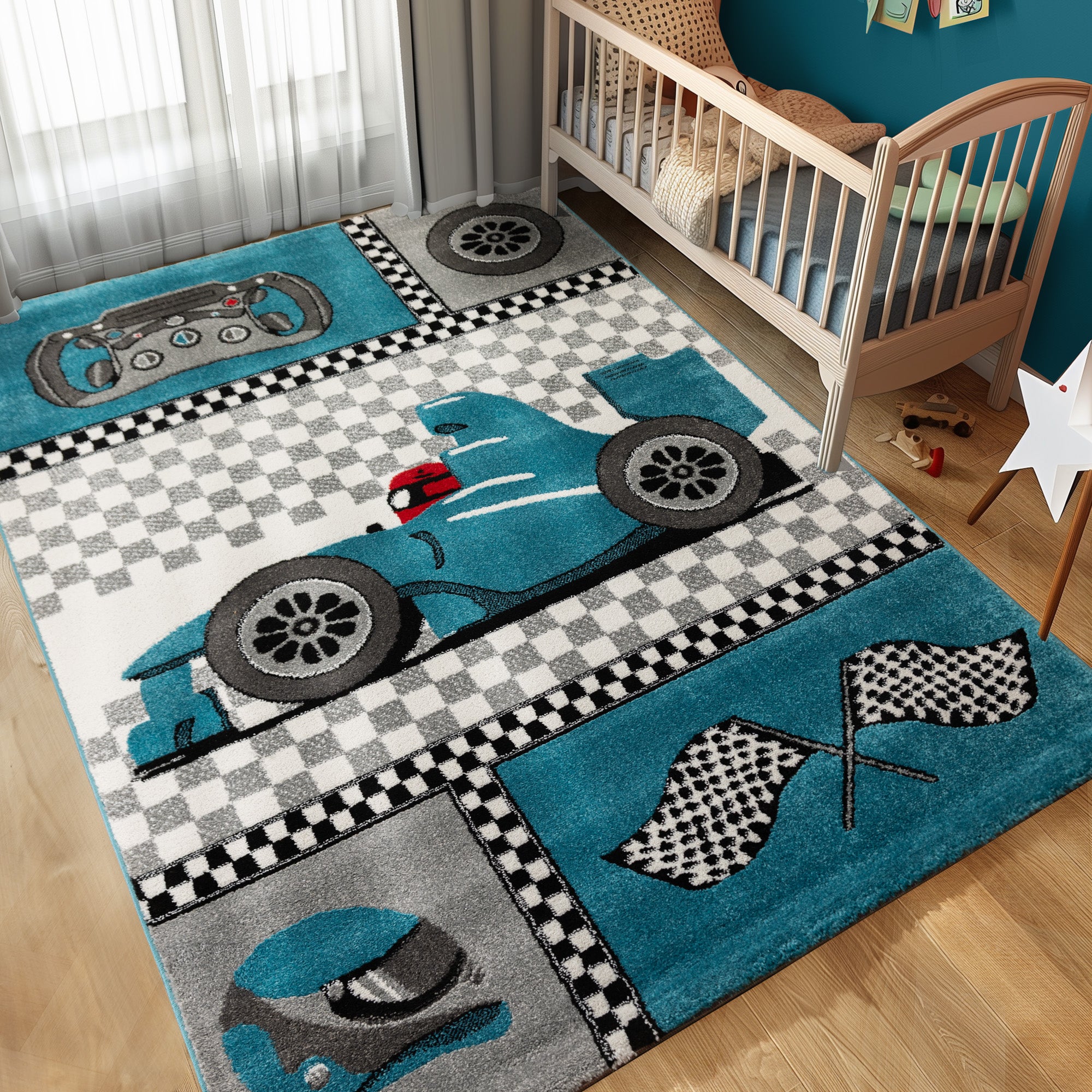 Children's carpet boy pirate design baby room carpet children's room easy to care for