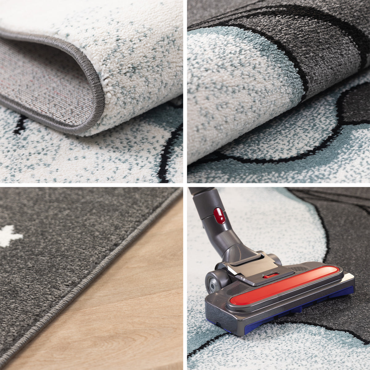 Carpettex Kinderteppich Waschbar Weich Antiallergen Spielteppich