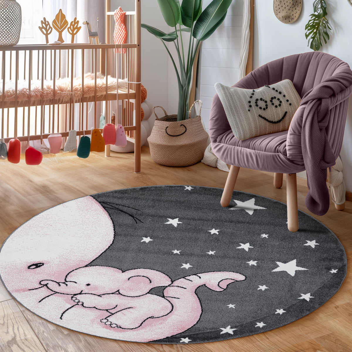 Carpettex Kinderteppich Waschbar Weich Antiallergen Spielteppich