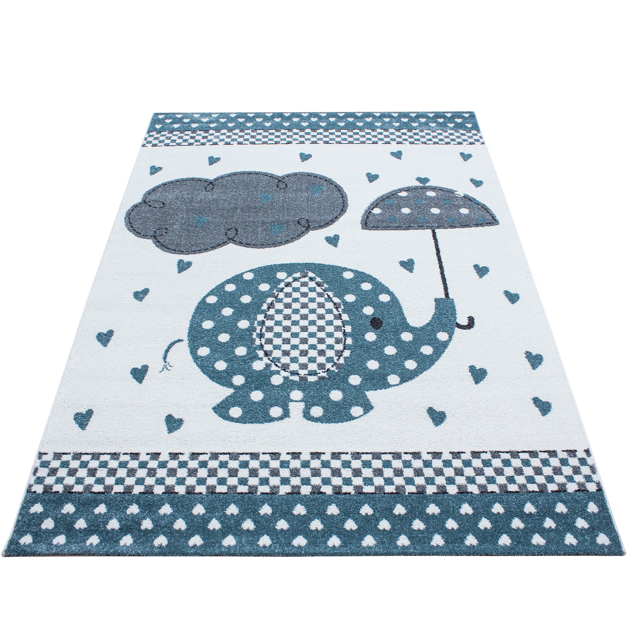 Tapis enfant garçon éléphant design tapis chambre bébé chambre enfant facile d'entretien