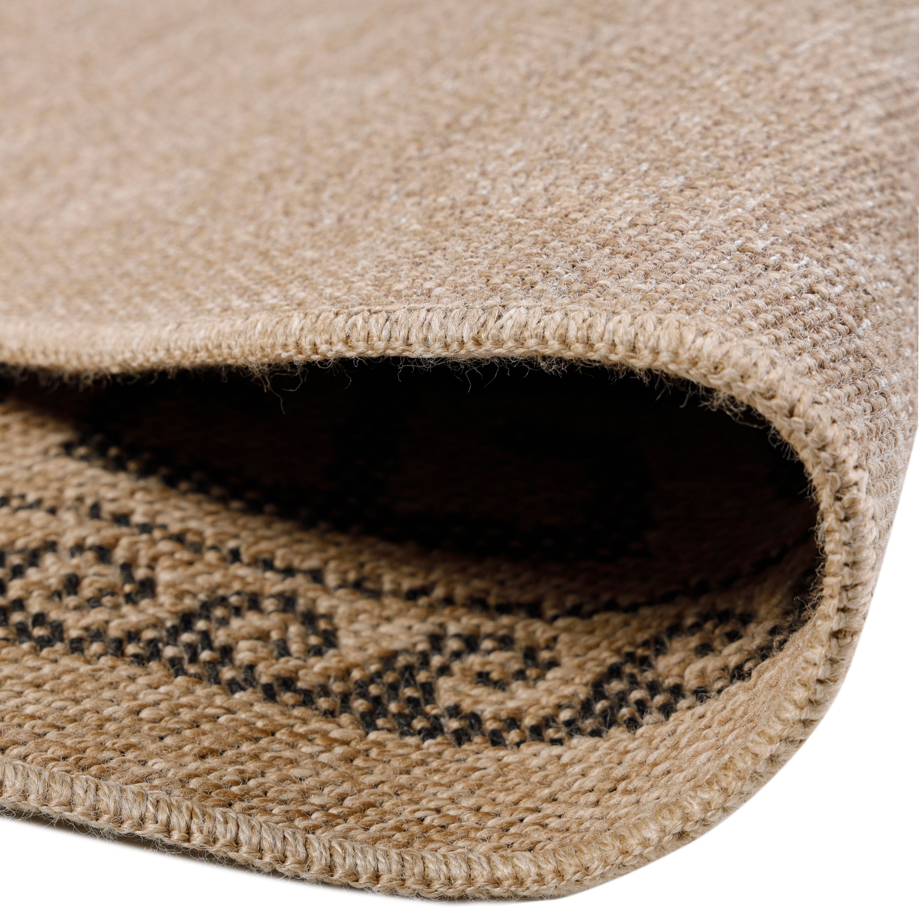 Round outdoor rug vintage design weatherproof patio kitchen balcony