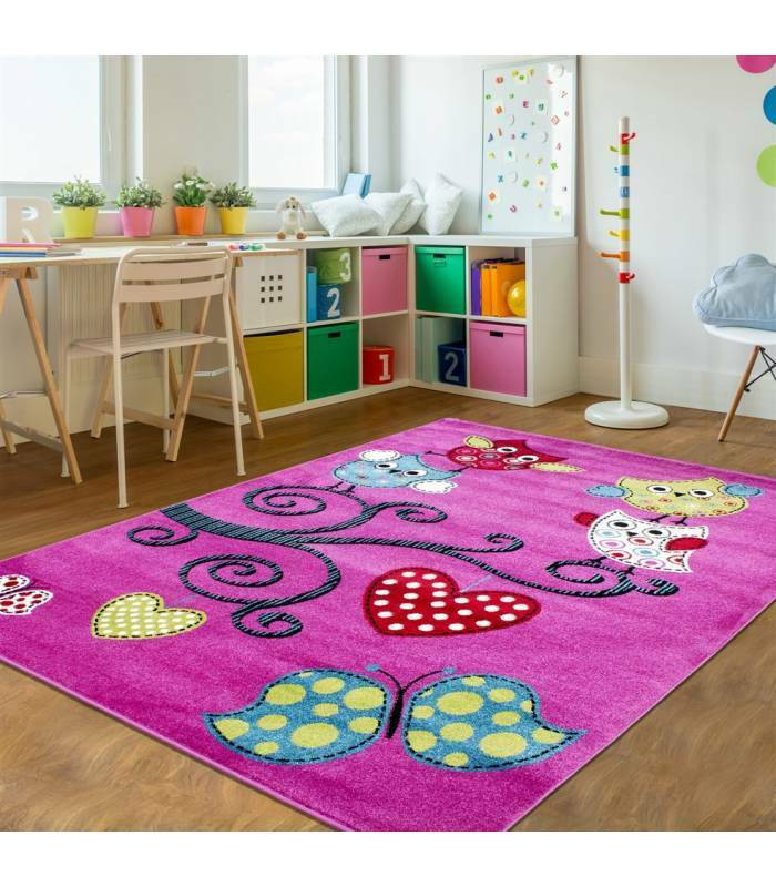 Tapis enfant poils courts phare bateau de mer chambre d'enfant gris beige