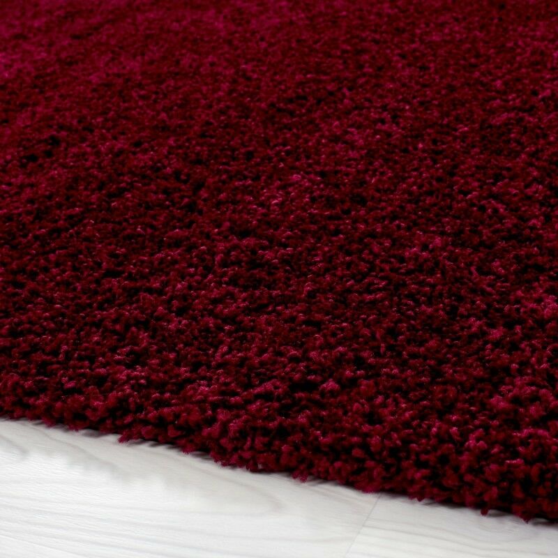 Hochflor Shaggy Langflor-Teppich Wohnzimmerteppich Soft Einfarbig in 14 Farben
