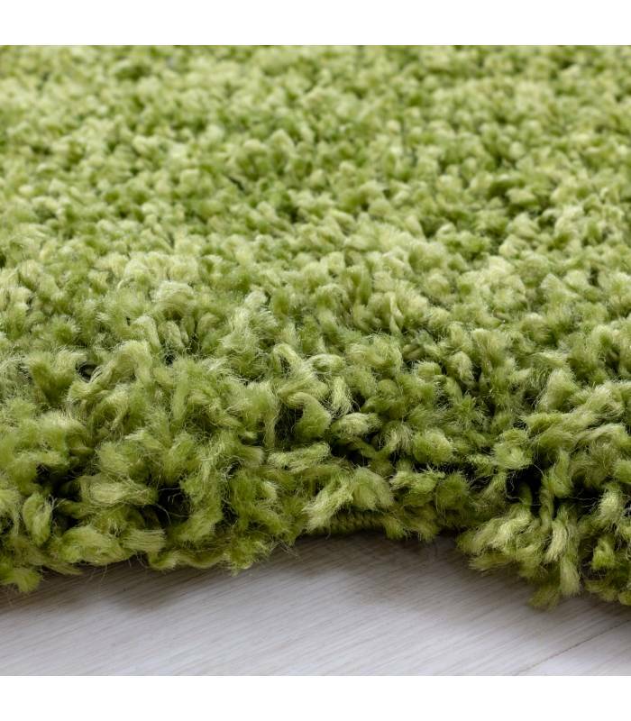 Teppich Sternform Kinderteppich Hochflor Shaggy Stern muster Grün Farbe