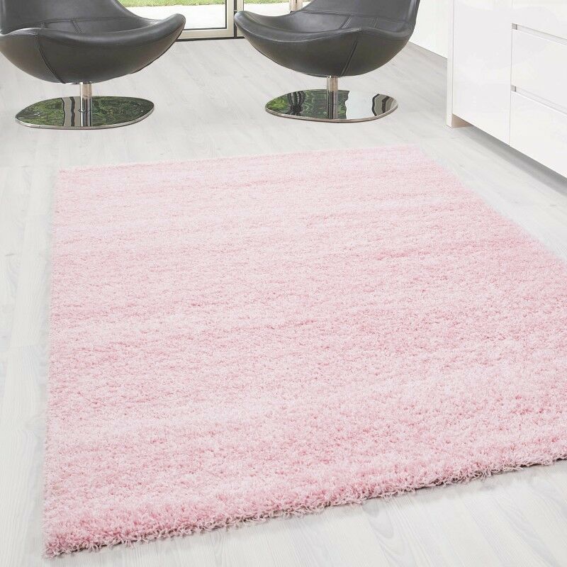 Hochflor Shaggy Langflor-Teppich Wohnzimmerteppich Soft Einfarbig in 14 Farben