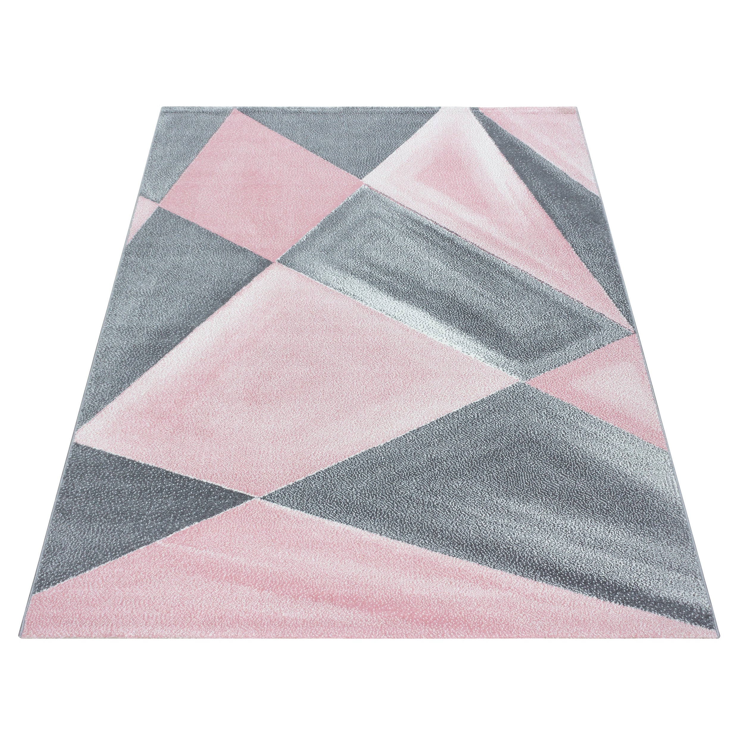 Modern Designer Kurzflor Teppich Geometrisch Design Weich Teppich Wohnzimmer