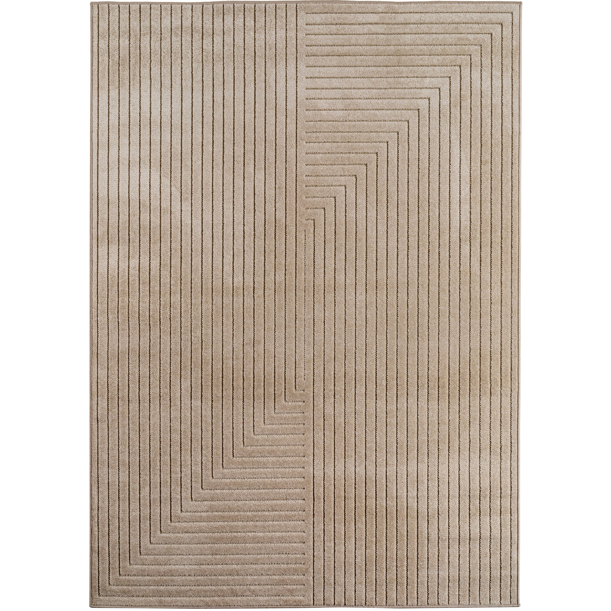 Carpettex Indoor & Outdoor Teppich Wetterfest Wohnzimmer Balkon, Waschbar Beige