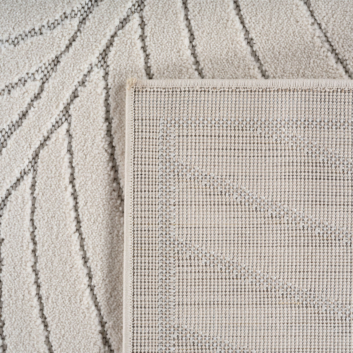 Carpettex Kurzflor Teppich 3D Hoch-Tief Skandi Boho Indoor Outdoor