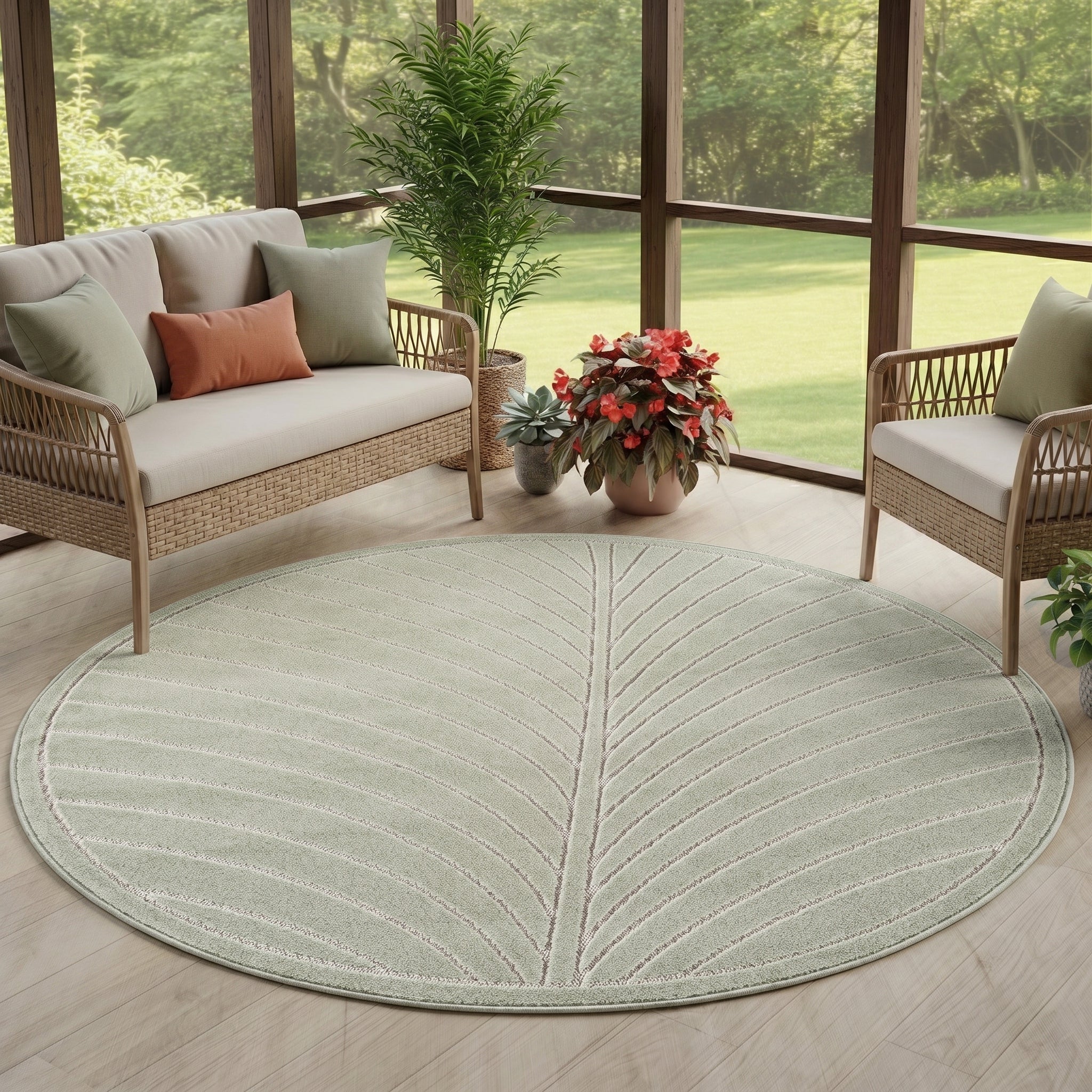 Carpettex Kurzflor Teppich 3D Hoch-Tief Skandi Boho Indoor Outdoor