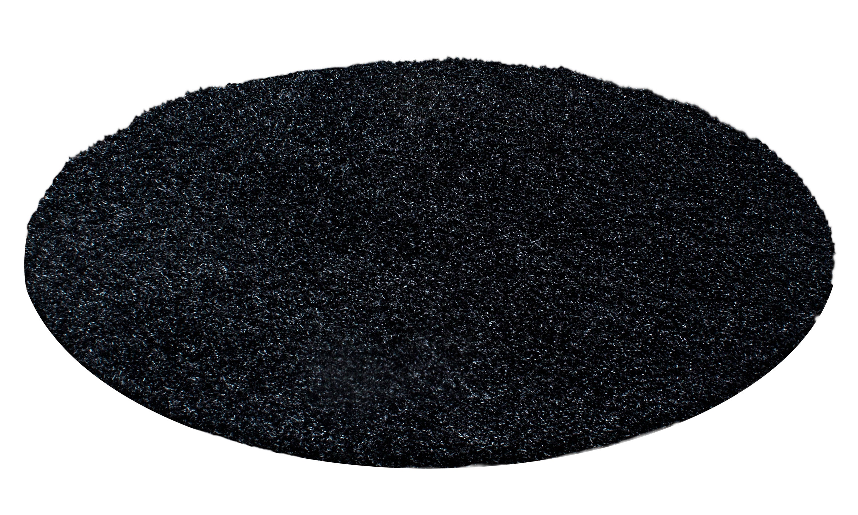 Deep pile rug for living room, long pile shaggy rug, plain design, fluffy