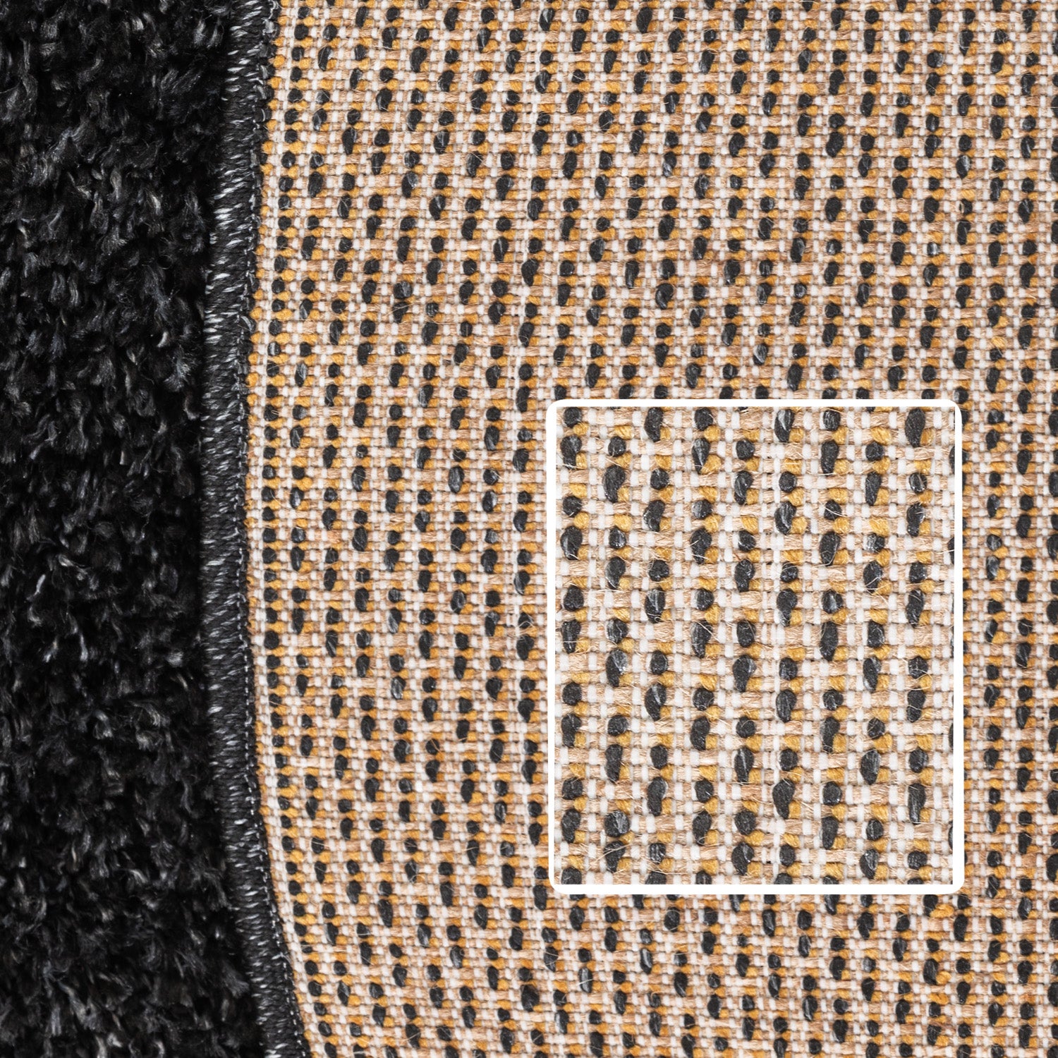 Runder Teppich Wohnzimmer Hochflor Einfarbiges Design Langflor Shaggy Modern