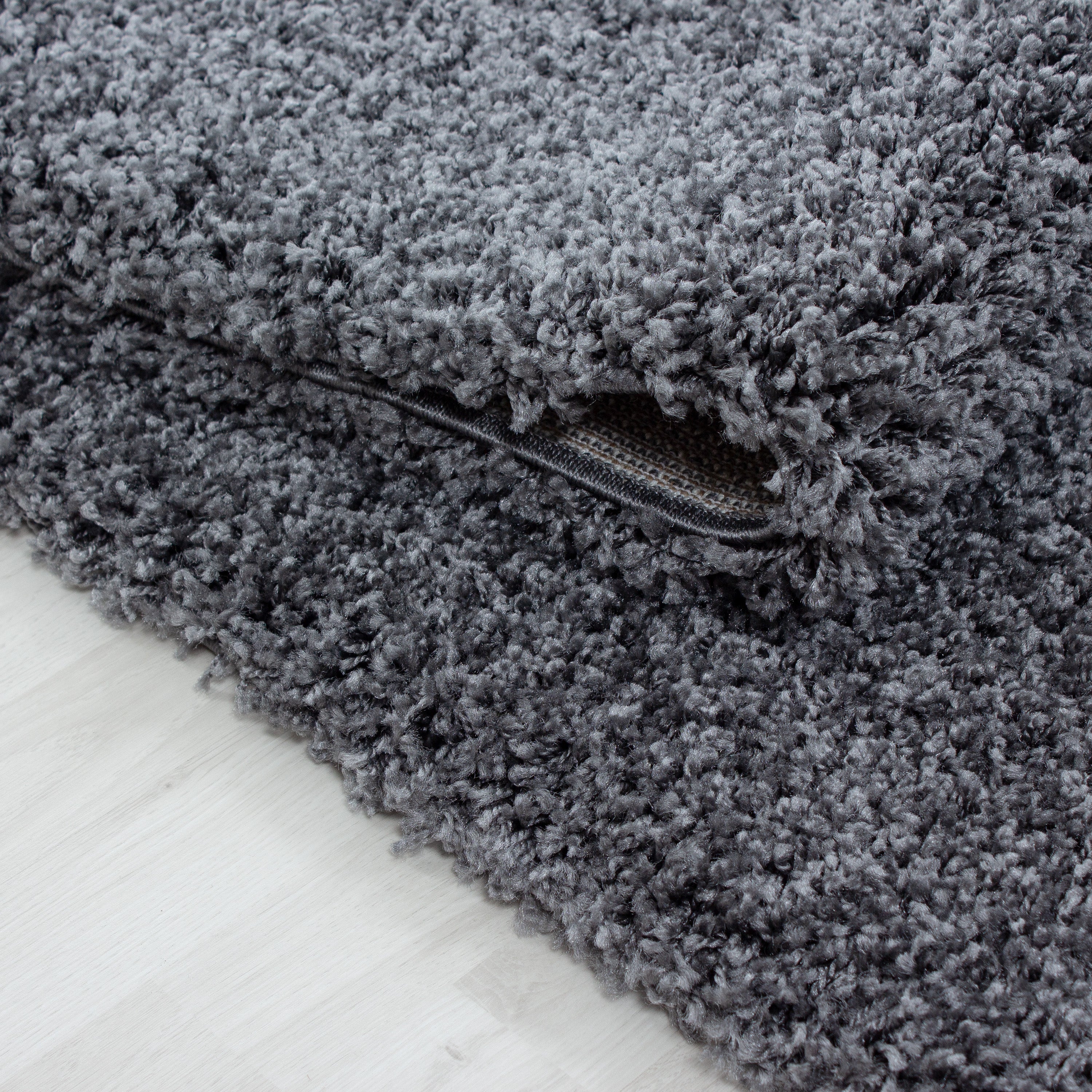 Tapis à poils longs pour le salon, tapis à poils longs, design uni, moelleux