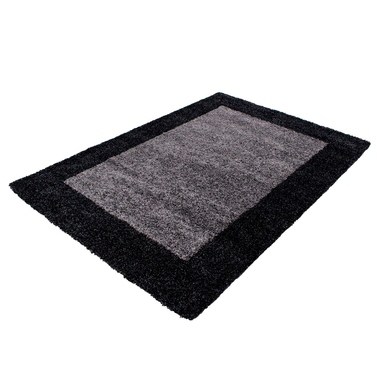 Tapis à poils longs, tapis à poils longs, tapis de salon, motif bordure