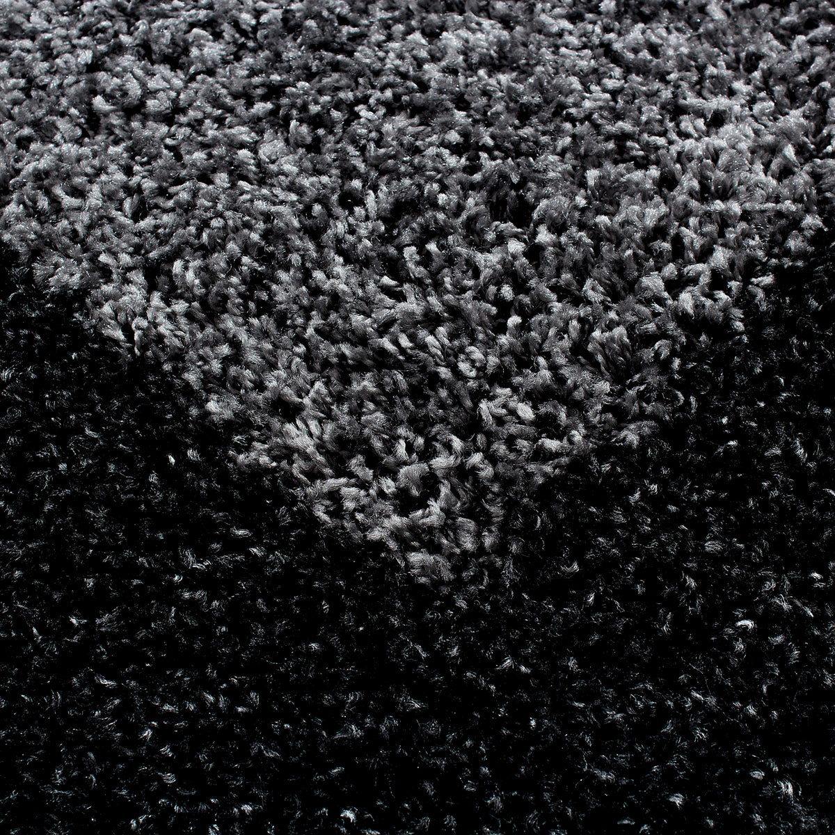 Runder Hochflor Teppich Wohnzimmer Langflor Shaggy Gemustert in Bordüre Design