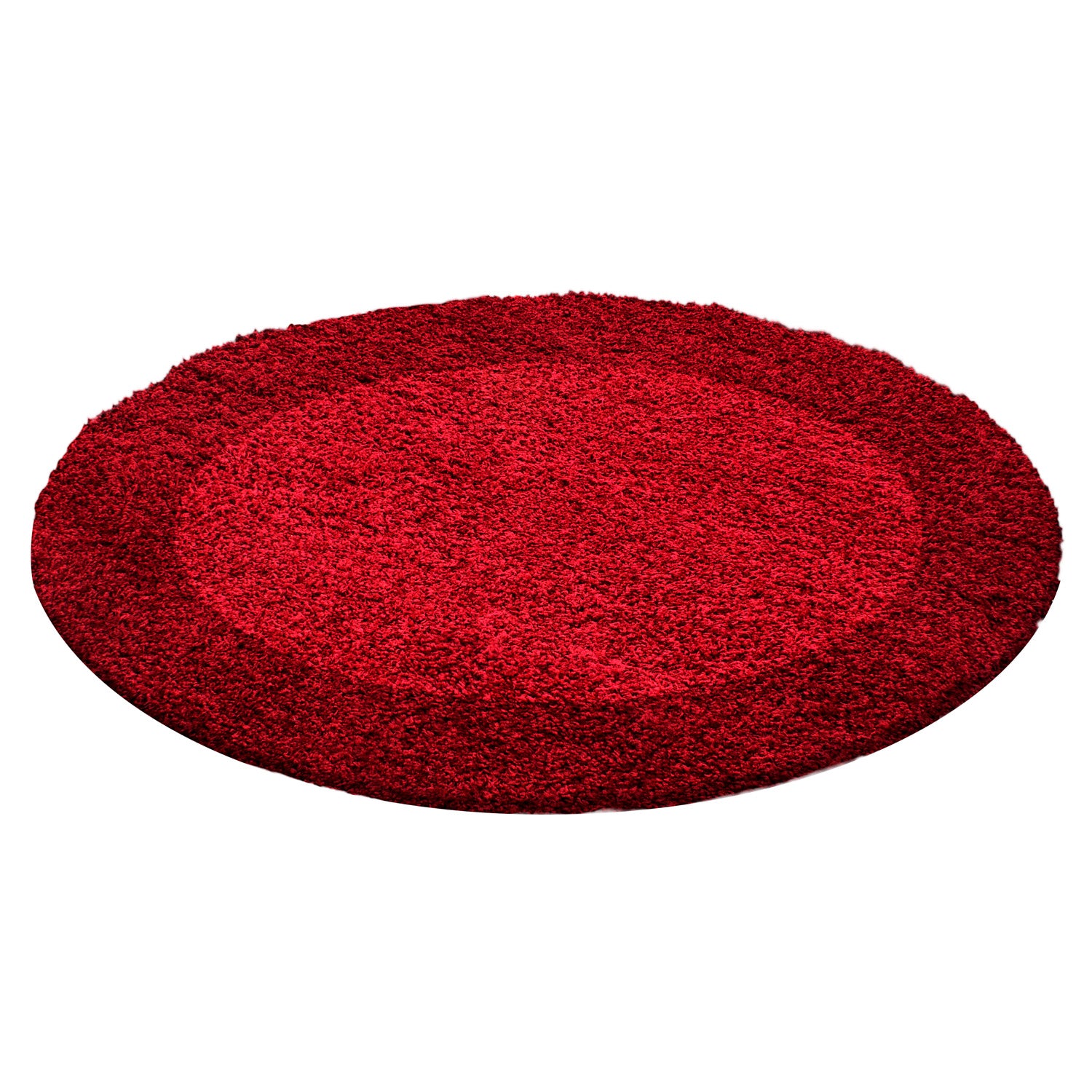 Shaggy Teppich Hochflor Langflor Wohnzimmer Teppich Gemustert in Bordüre Design