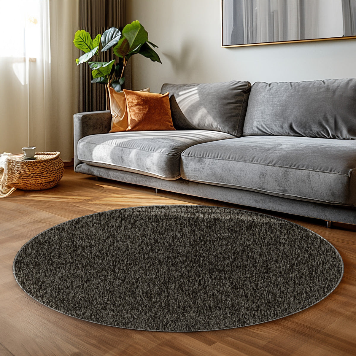 Carpettex Kurzflor Schlingenteppich Einfarbig Modern Pflegeleicht