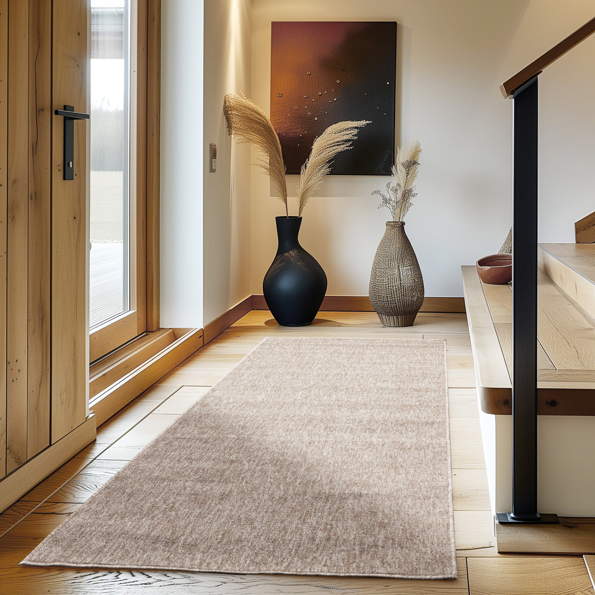 Carpettex Kurzflor Schlingenteppich Einfarbig Modern Pflegeleicht