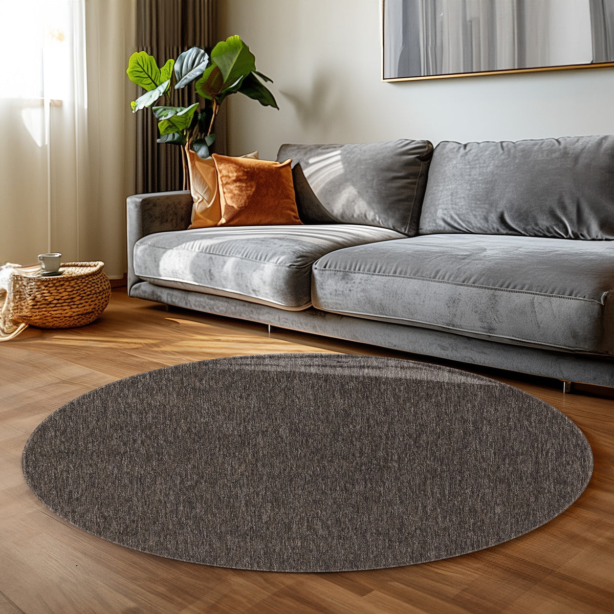 Carpettex Kurzflor Schlingenteppich Einfarbig Modern Pflegeleicht
