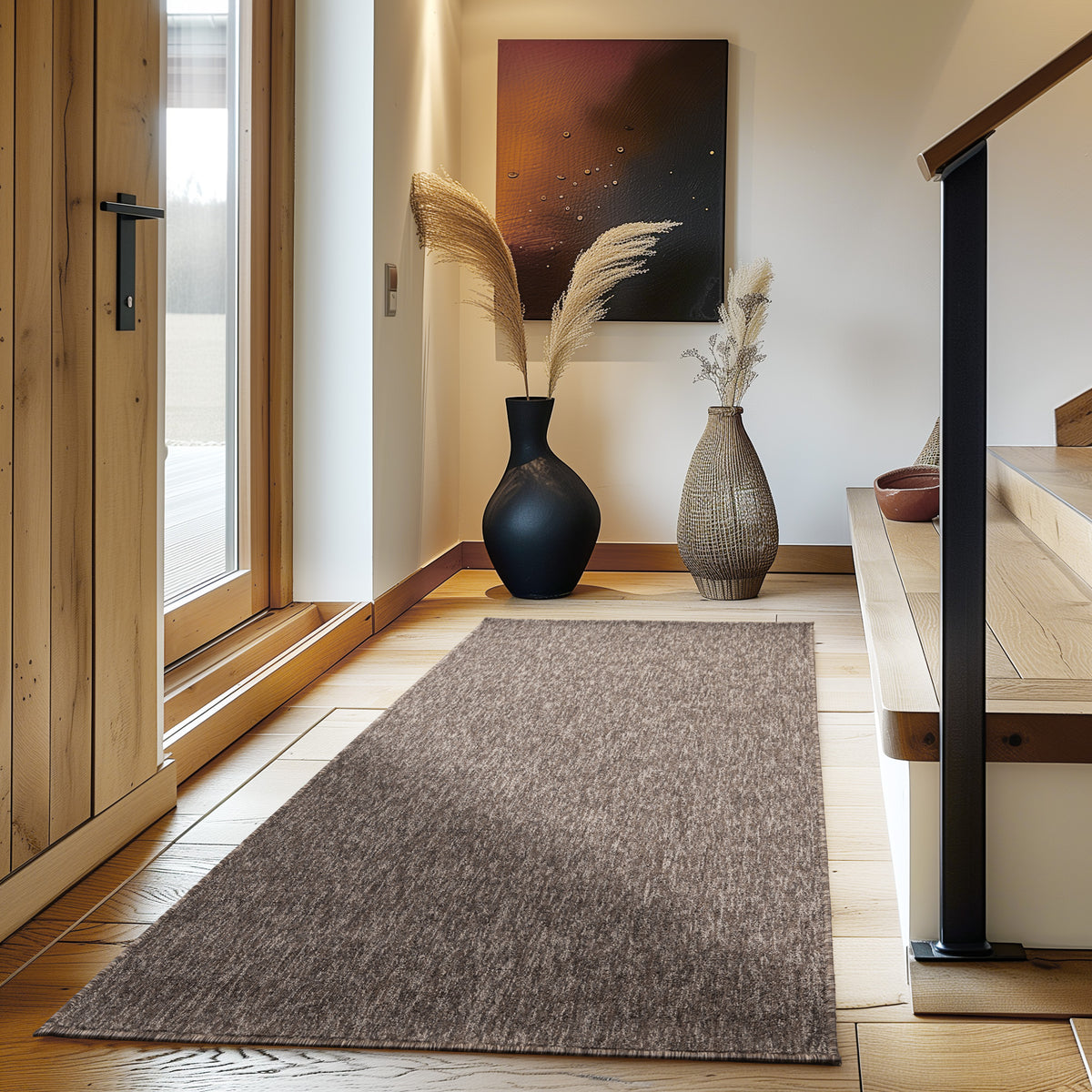 Carpettex Kurzflor Schlingenteppich Einfarbig Modern Pflegeleicht