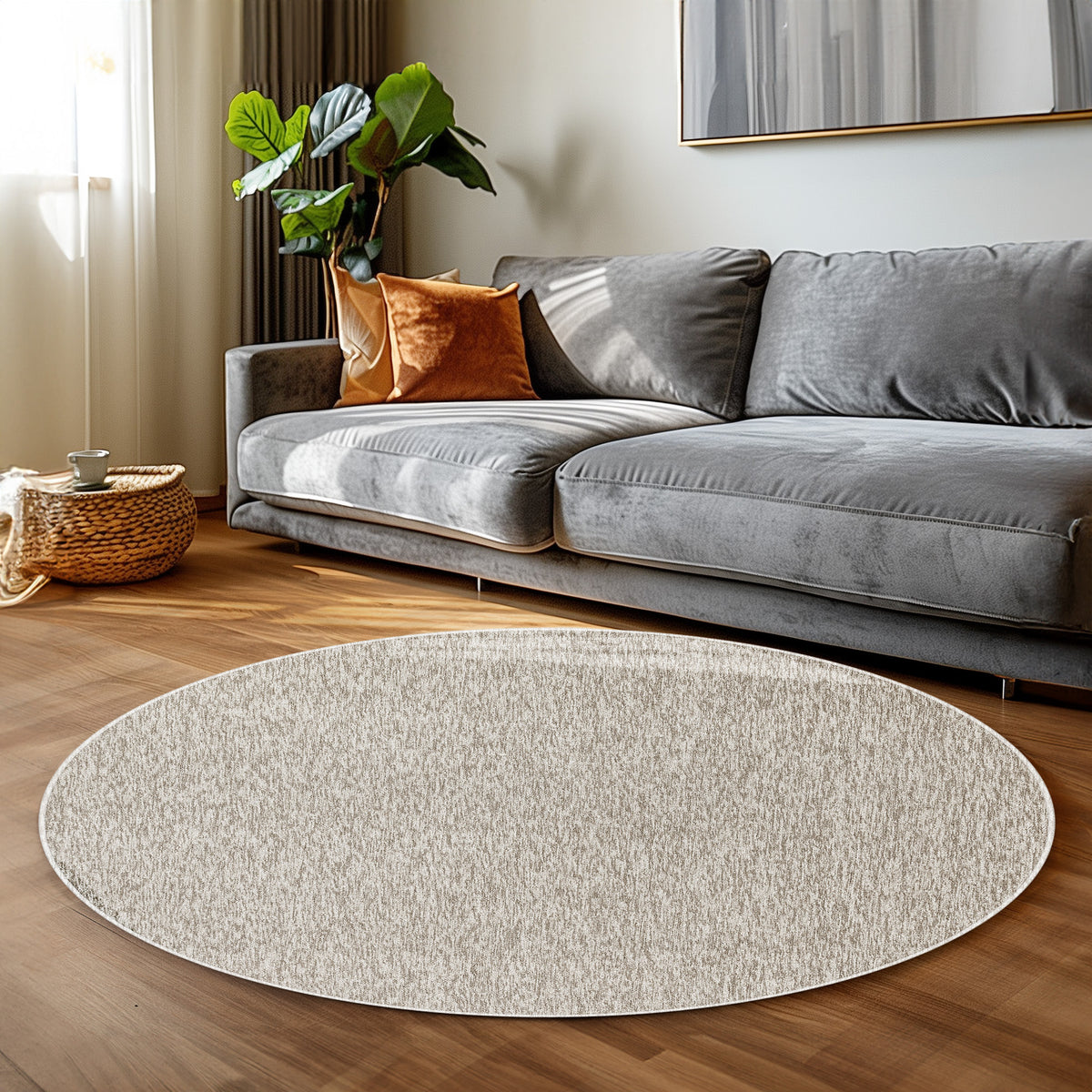 Carpettex Kurzflor Schlingenteppich Einfarbig Modern Pflegeleicht