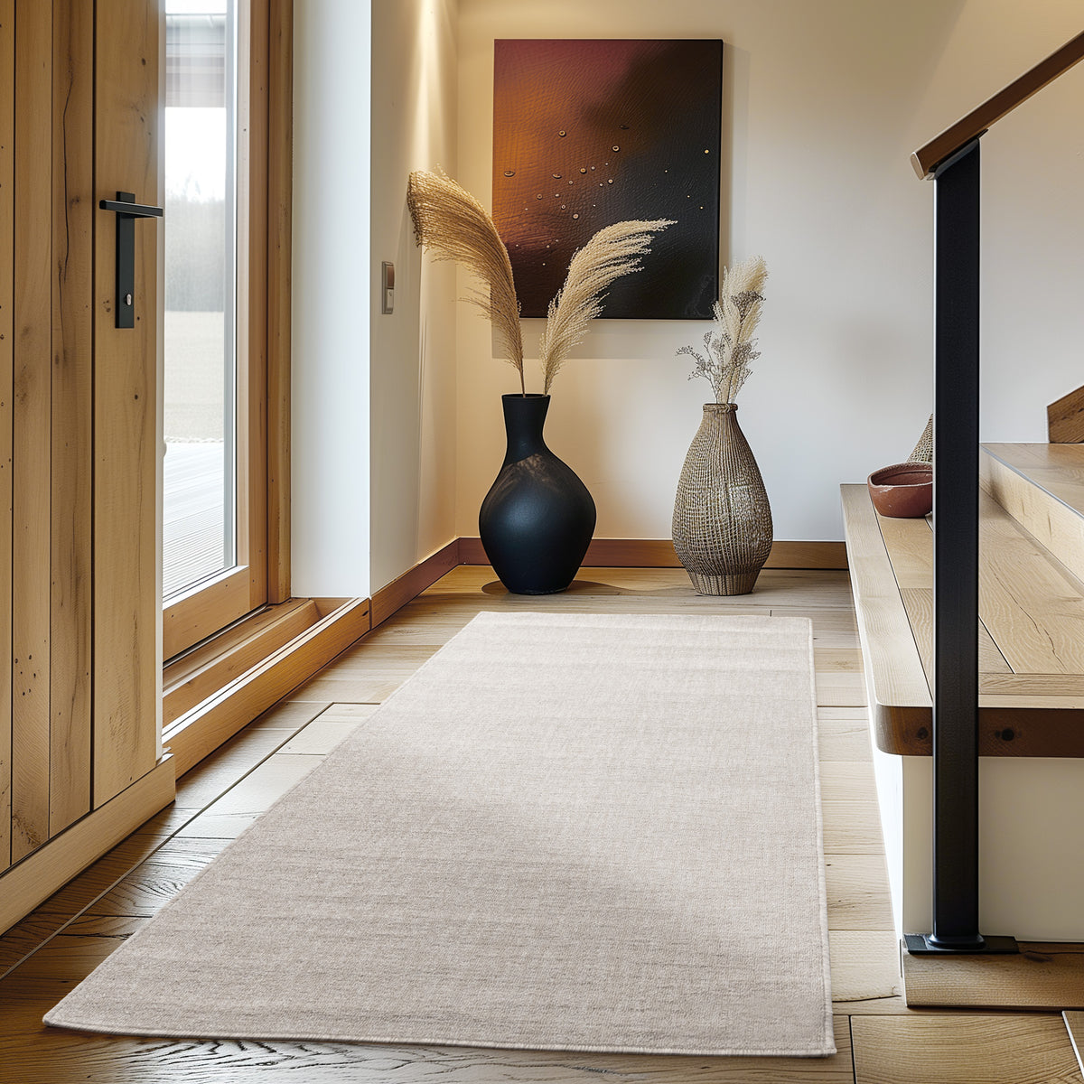 Carpettex Kurzflor Schlingenteppich Einfarbig Modern Pflegeleicht