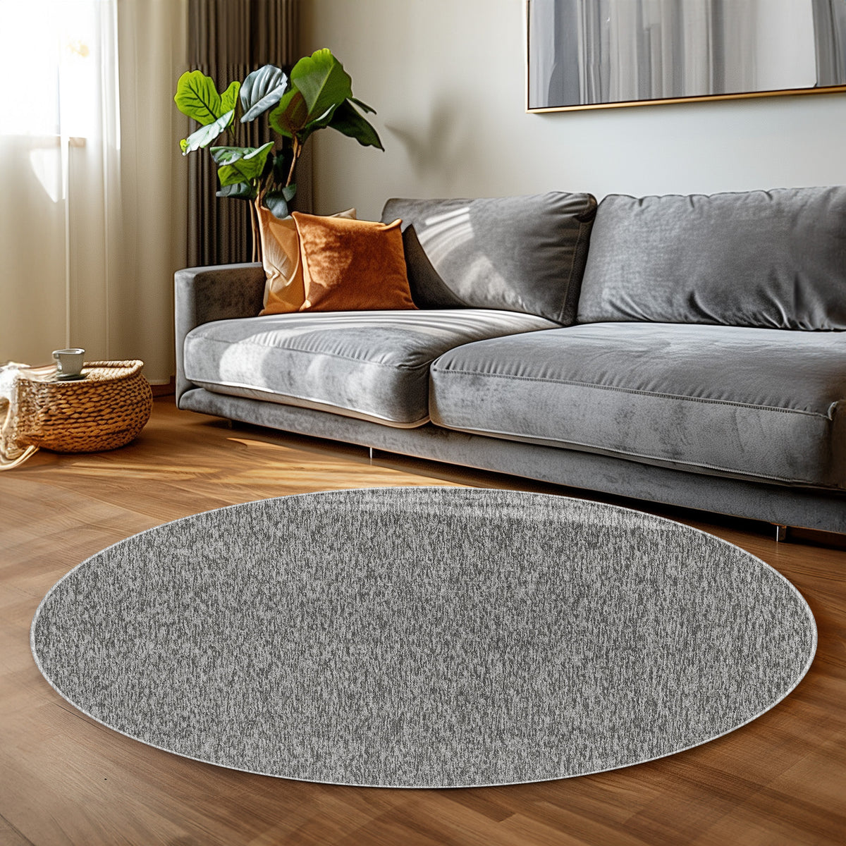 Carpettex Kurzflor Schlingenteppich Einfarbig Modern Pflegeleicht