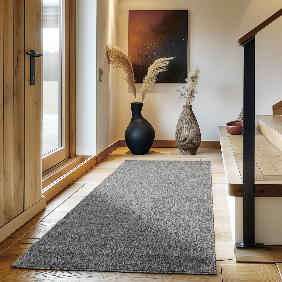Carpettex Kurzflor Schlingenteppich Einfarbig Modern Pflegeleicht