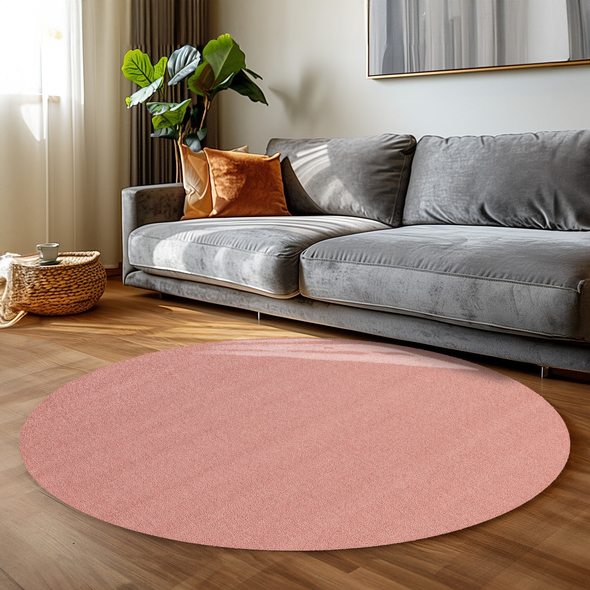 Carpettex Kurzflor Schlingenteppich Einfarbig Modern Pflegeleicht