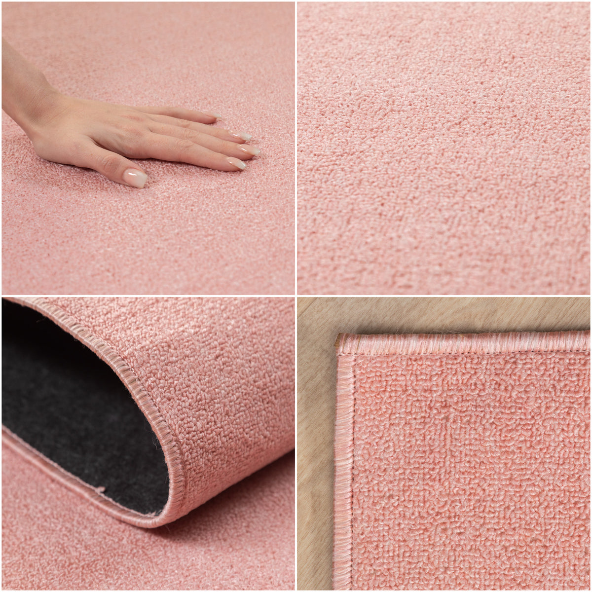 Carpettex Kurzflor Schlingenteppich Einfarbig Modern Pflegeleicht