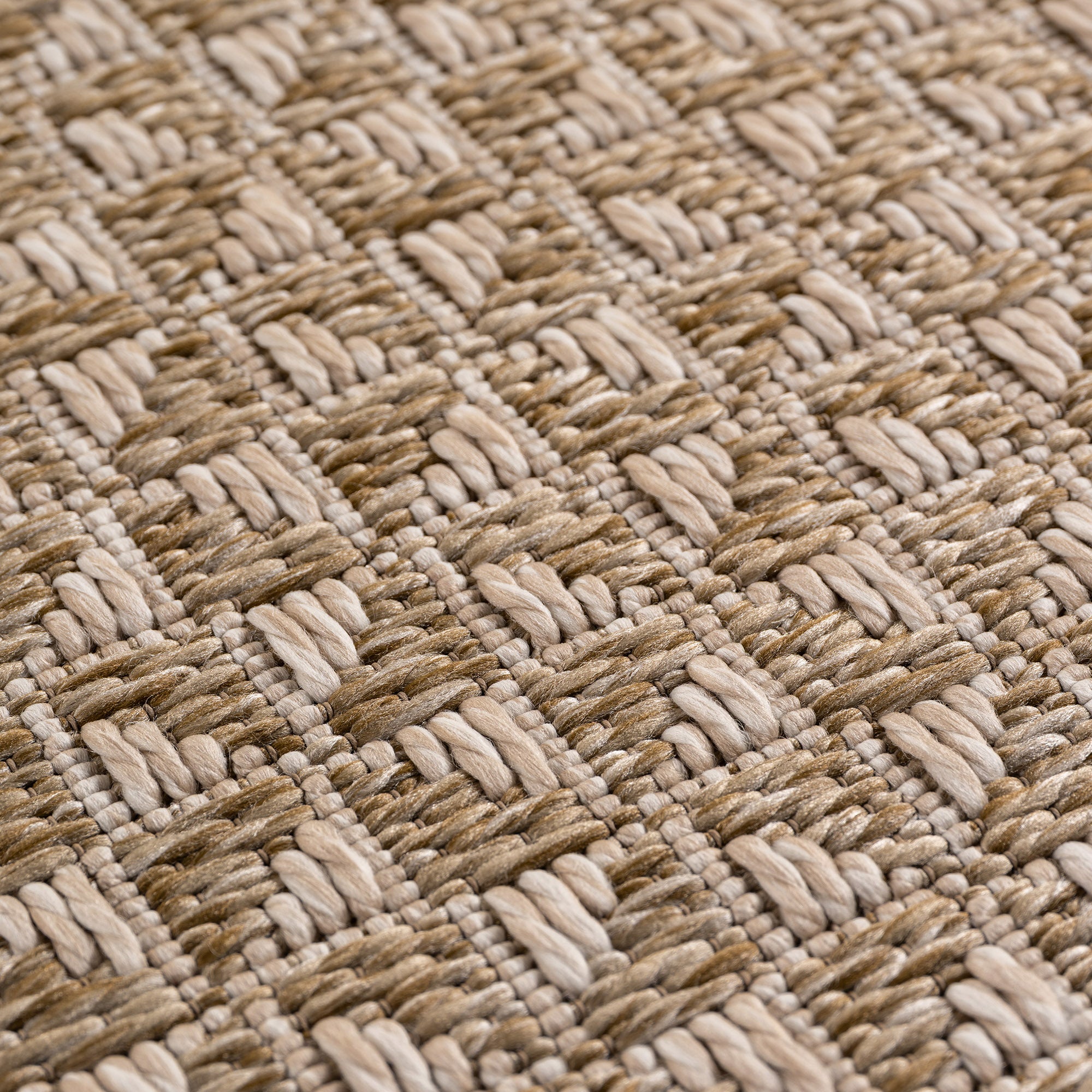Tapis d'extérieur Carpettex, résistant aux intempéries, idéal pour la cuisine, le balcon et le salon, style bohème, beige-3