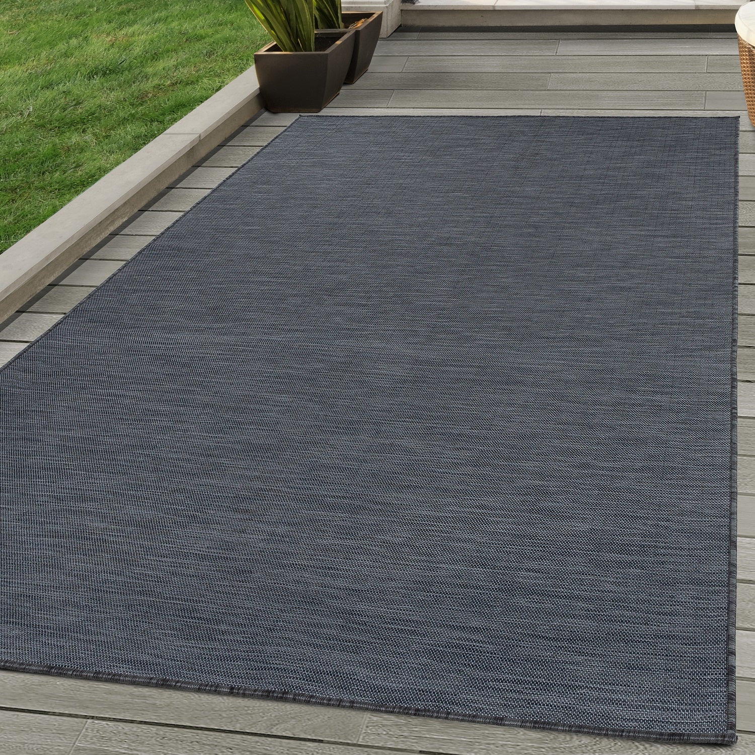 Indoor & Outdoor Rug Plain Modern Style Kitchen Balcony Patio Garden