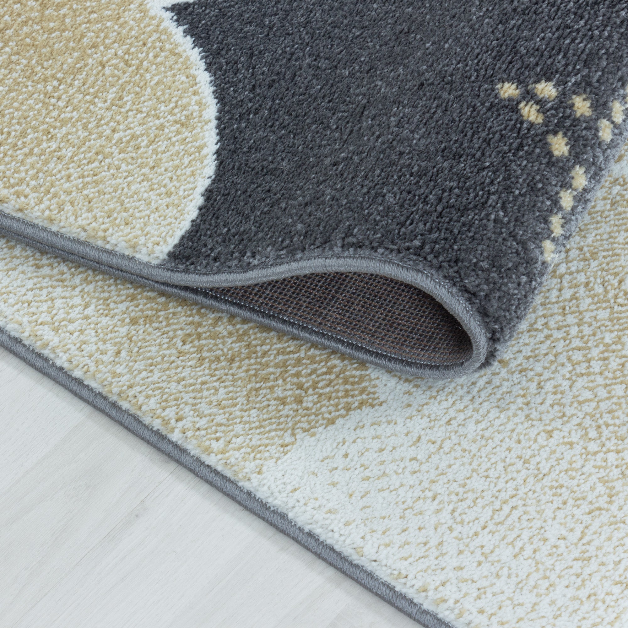 Children's carpet moon and stars design soft easy care carpet children's room