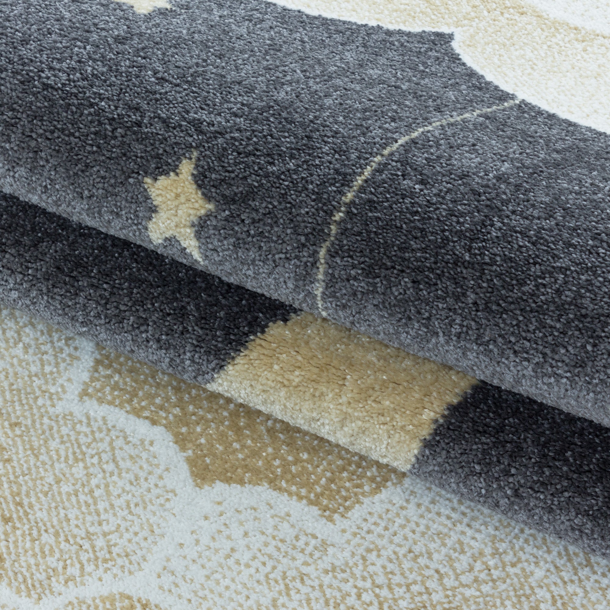 Children's carpet moon and stars design soft easy care carpet children's room
