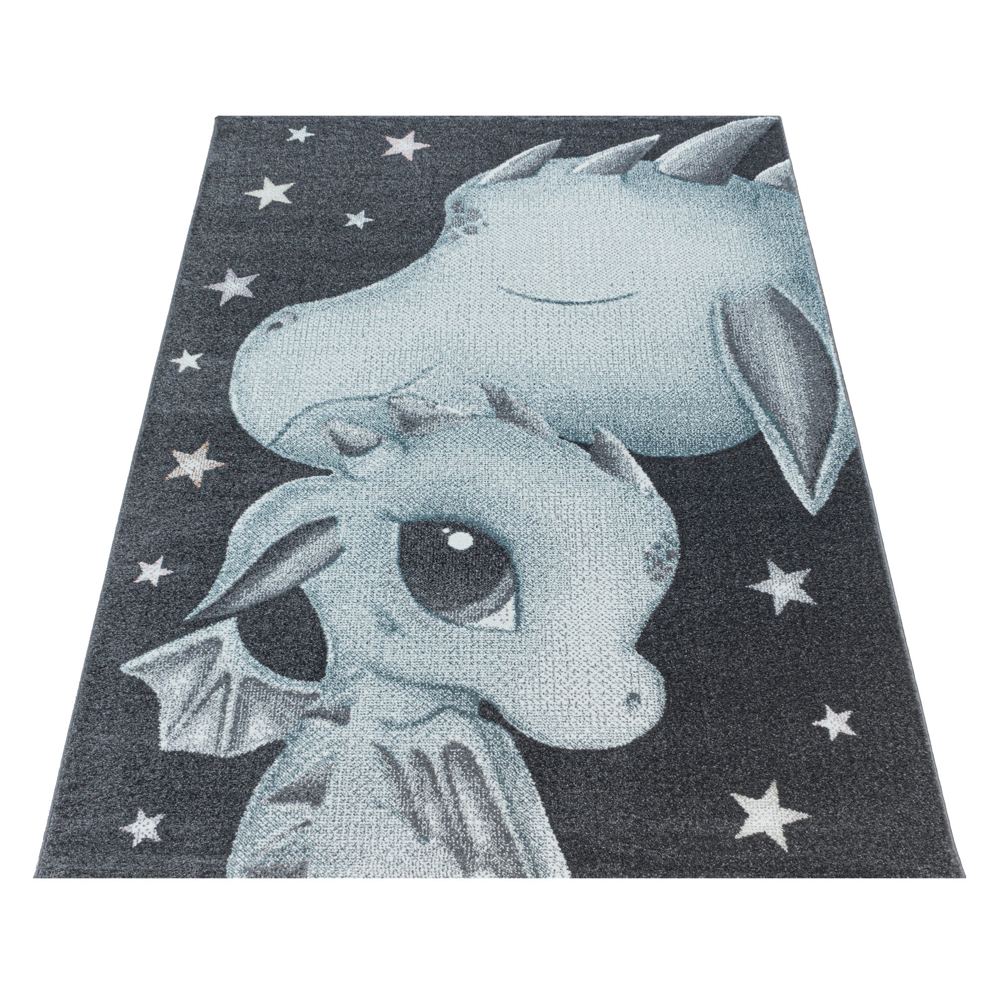 Tapis Enfant Design Dragon Tapis Moderne Doux Facile d'entretien Chambre d'enfant
