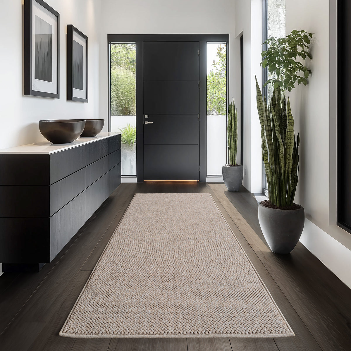 Carpettex Bouclé Teppich Schlingenflor Skandi Einfarbig Weich