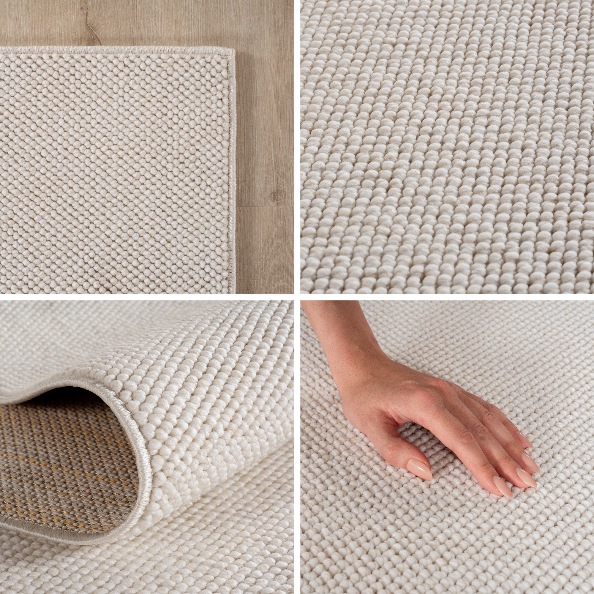 Carpettex Carpet Plain Bouclé Scandinavian Style Modern Easy Care Living Room