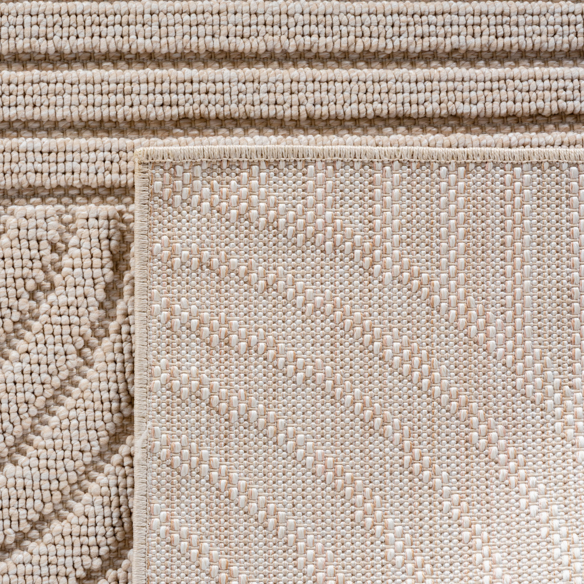 Carpettex Teppich Einfarbig Schlingenflor Skandi Stil Pflegeleicht Wohnzimmer