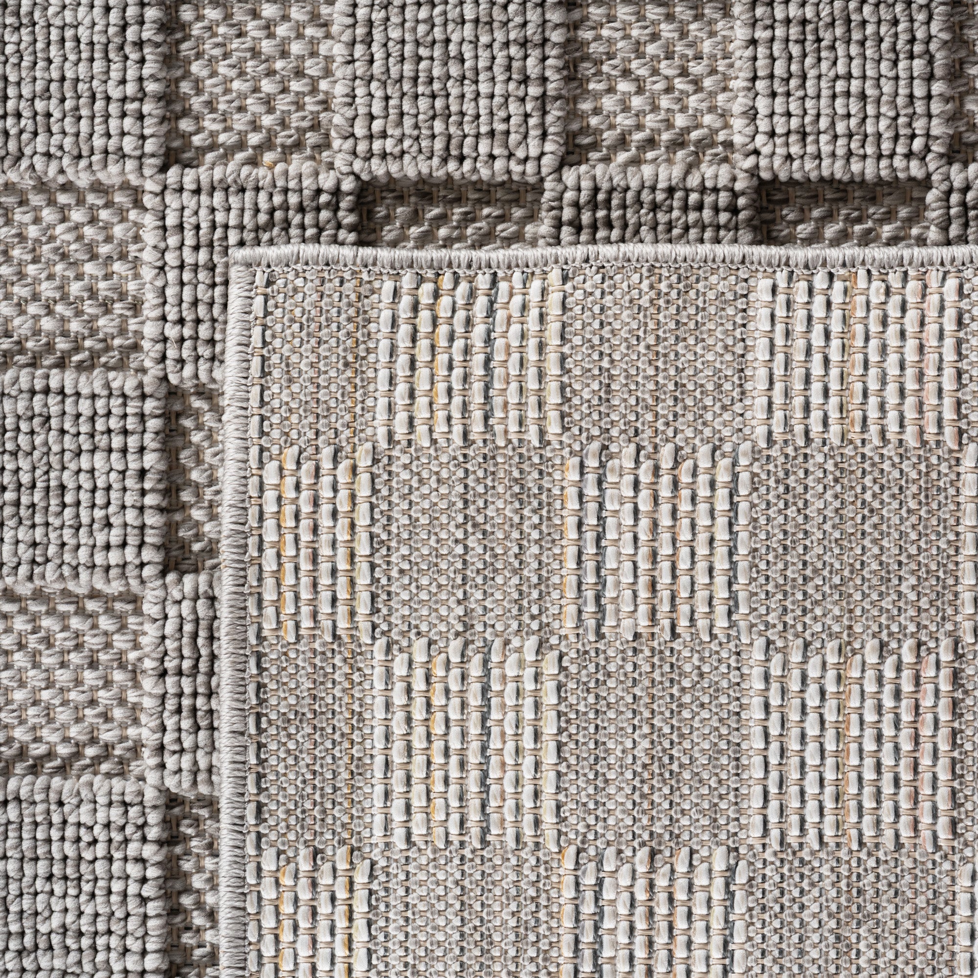 Carpettex rug, solid color, bouclé checkered style, easy care, living room, dining room