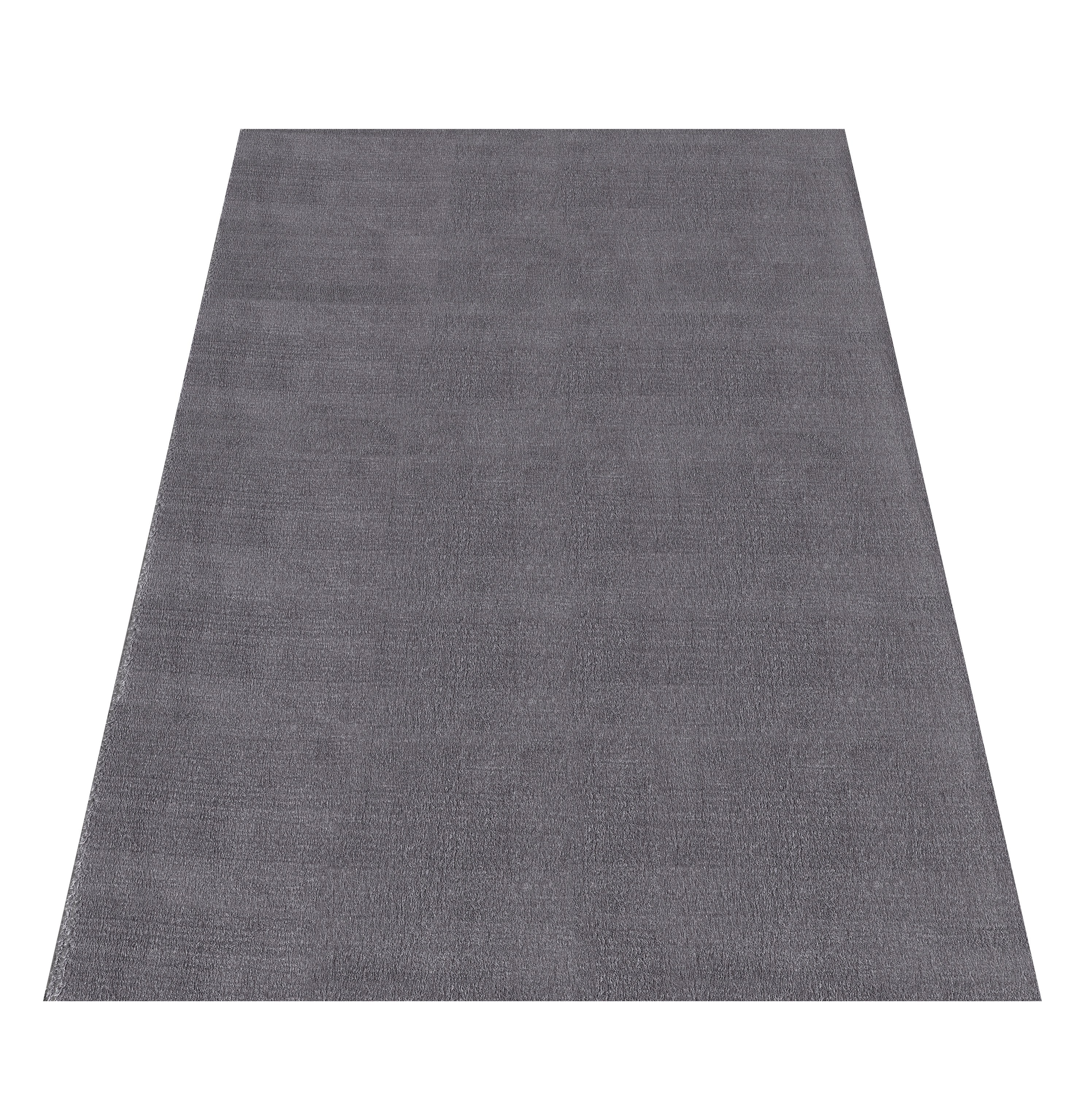 Waschbarer Hochflor Teppich Wohnzimmer Einfarbig Kunstfell Plüsch Super Weich