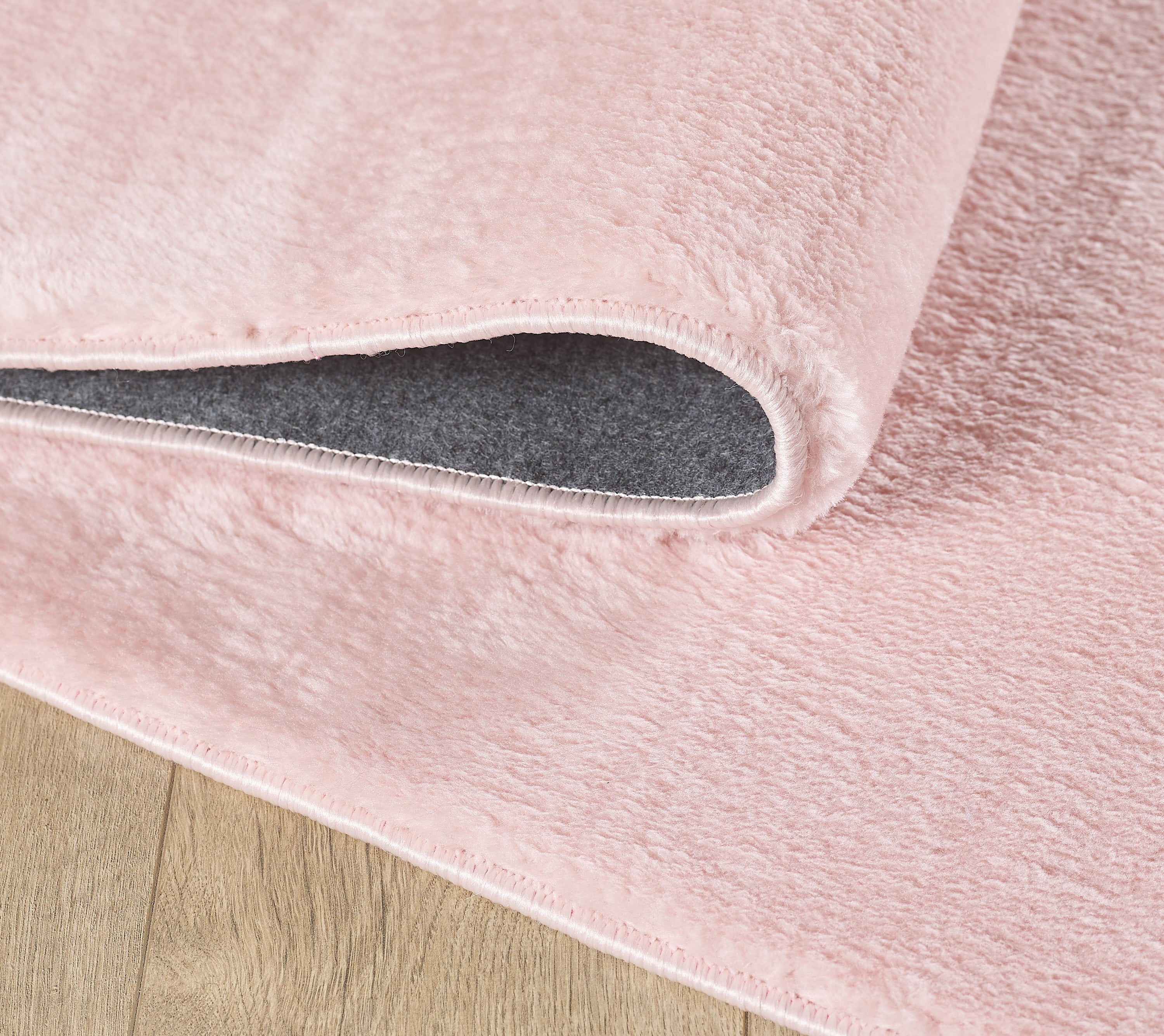 Washable rug for living room, plain faux fur, deep pile, super soft fur look
