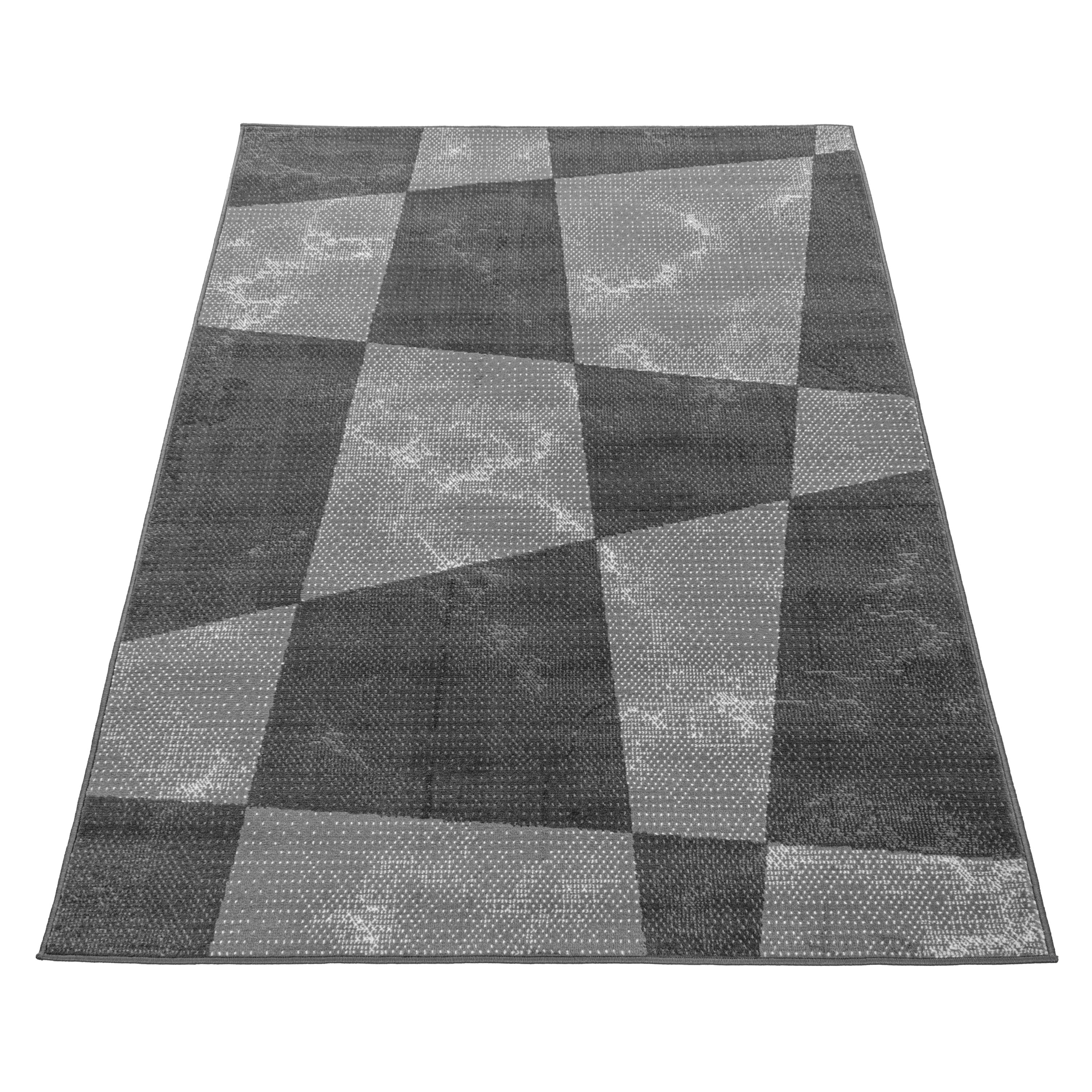 Tapis modernes à poils courts, Design géométrique, tapis à poils doux pour salon