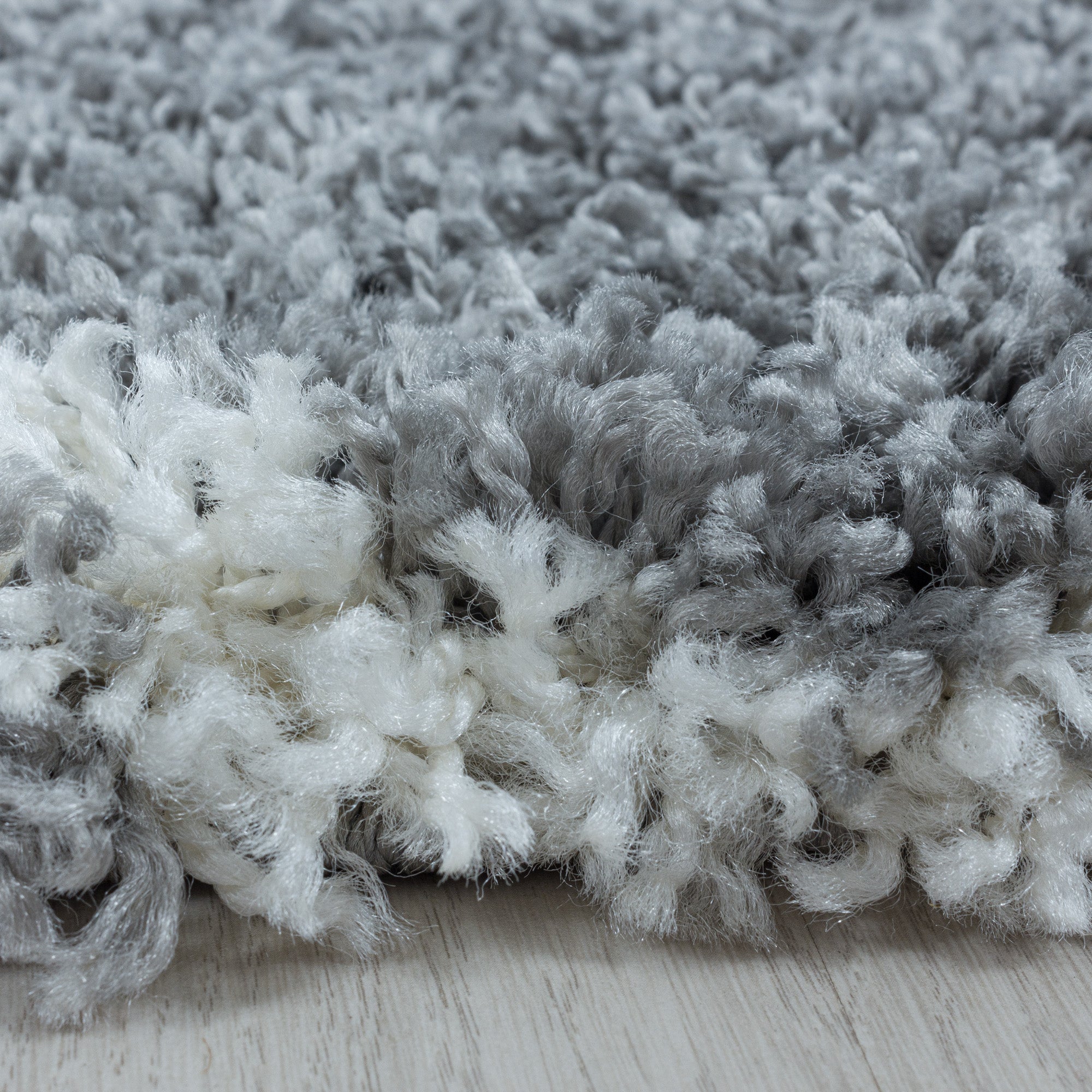 Runder Teppich Wohnzimmer Hochflor Shaggy Skandinavisch Design flauschig weich