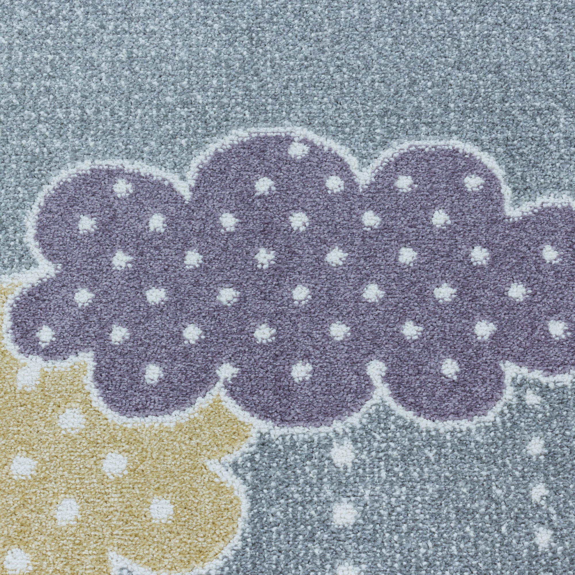 Tapis enfant design lune et étoile tapis facile d'entretien chambre d'enfant