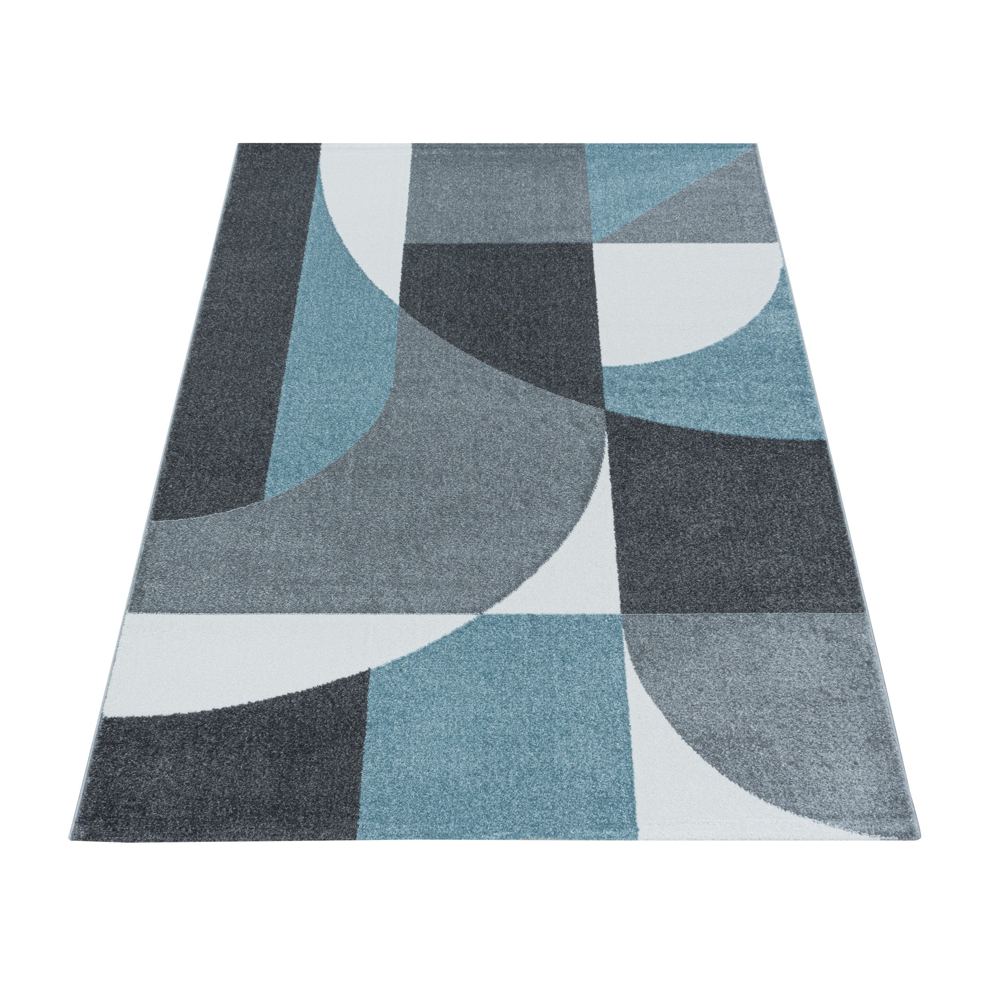 Designer short pile carpet geometric design easy care carpet living room