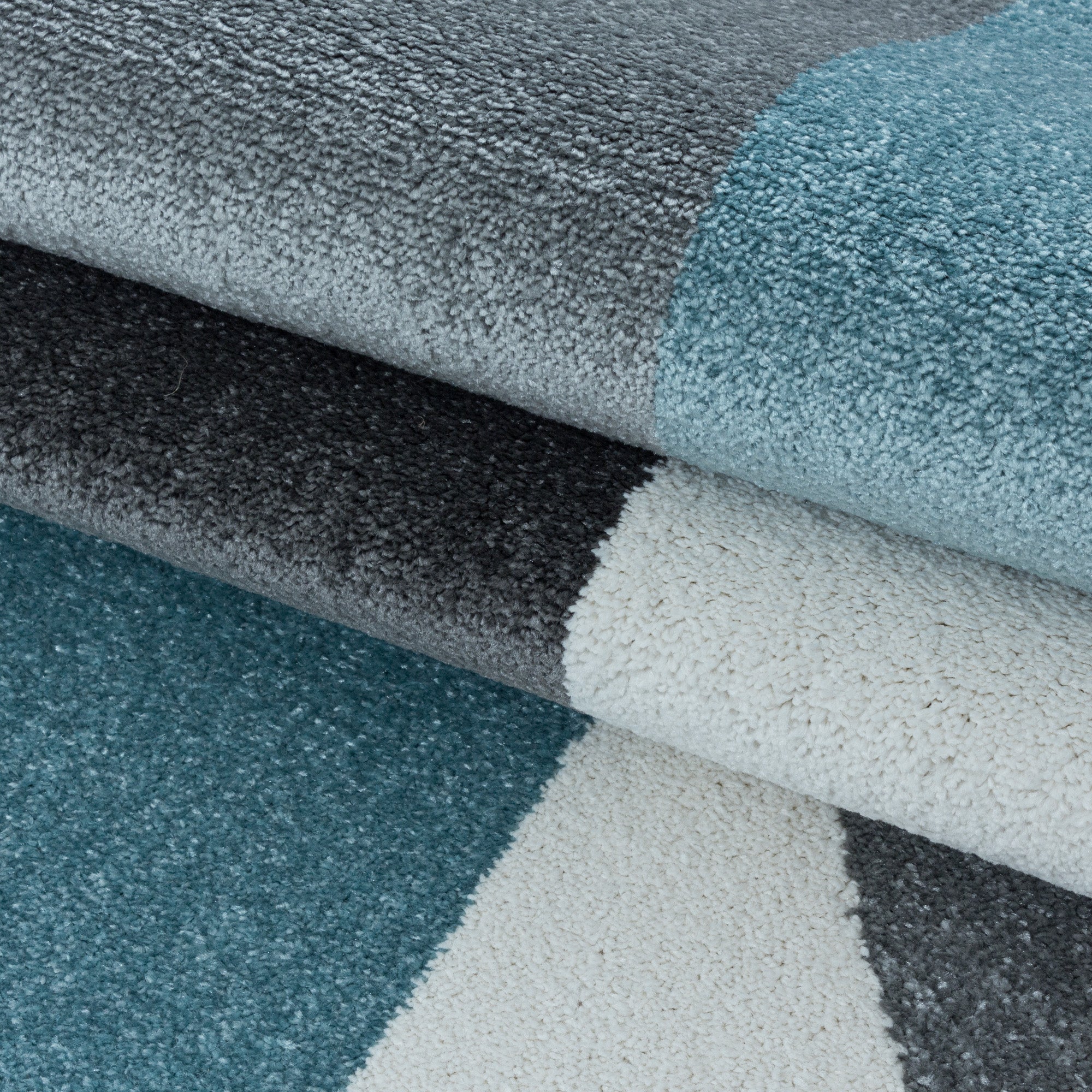 Designer short pile carpet geometric design easy care carpet living room