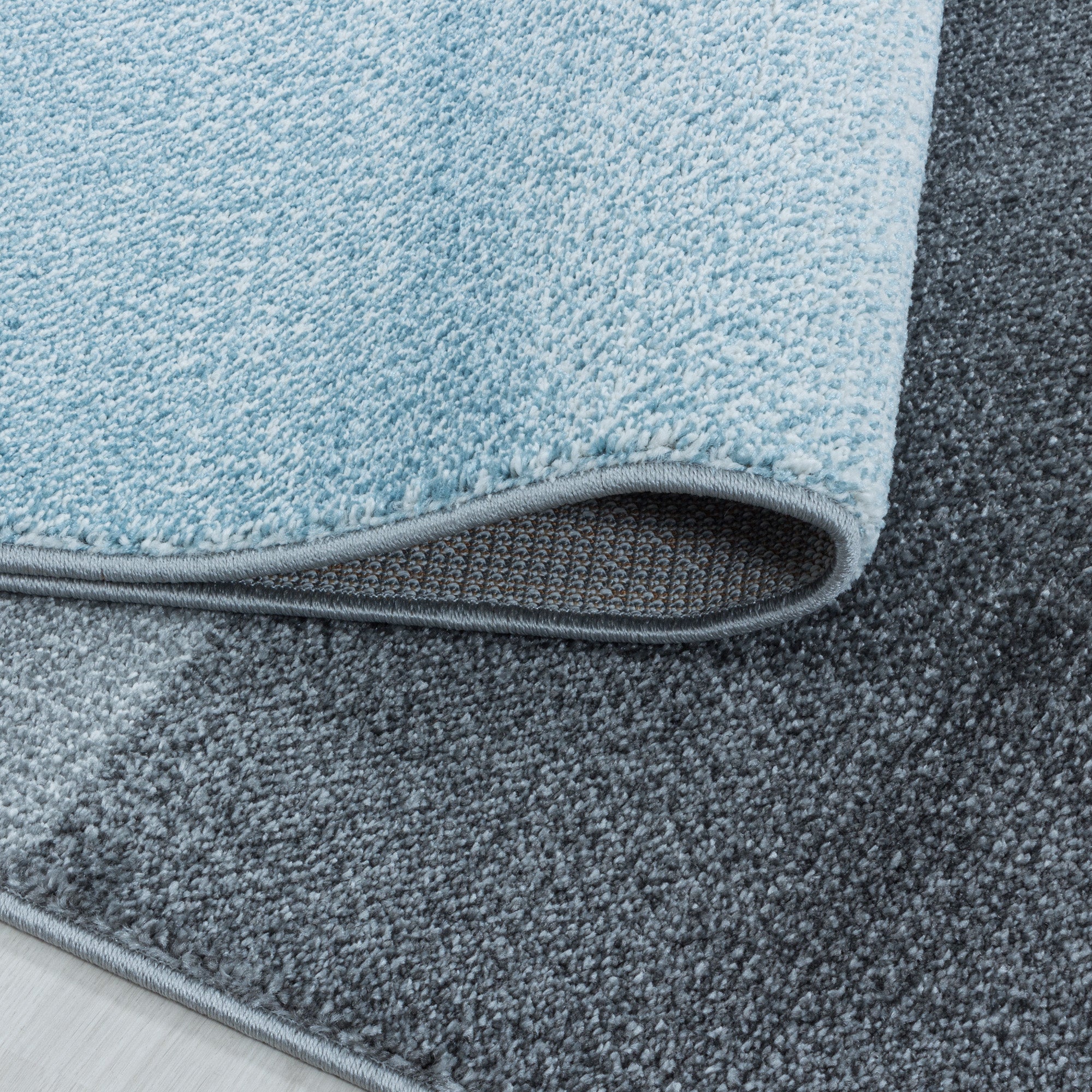 Designer Short Pile Rug Abstract Checked Design Modern Carpet Living Room