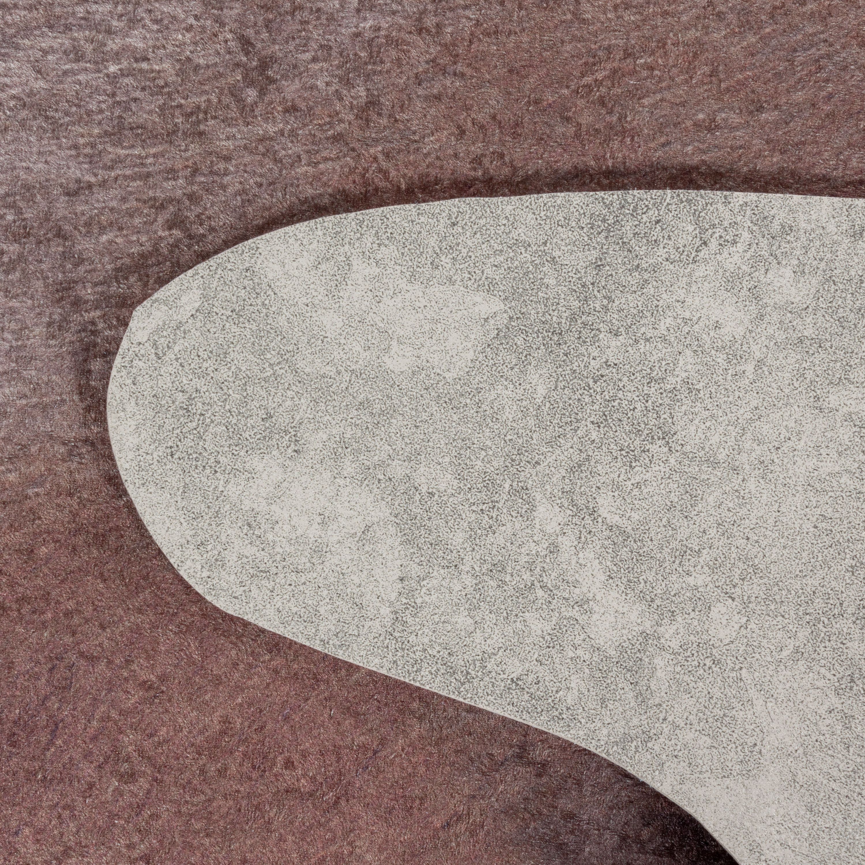 Fur rug, faux fur, imitation cowhide, digital print, washable, non-slip