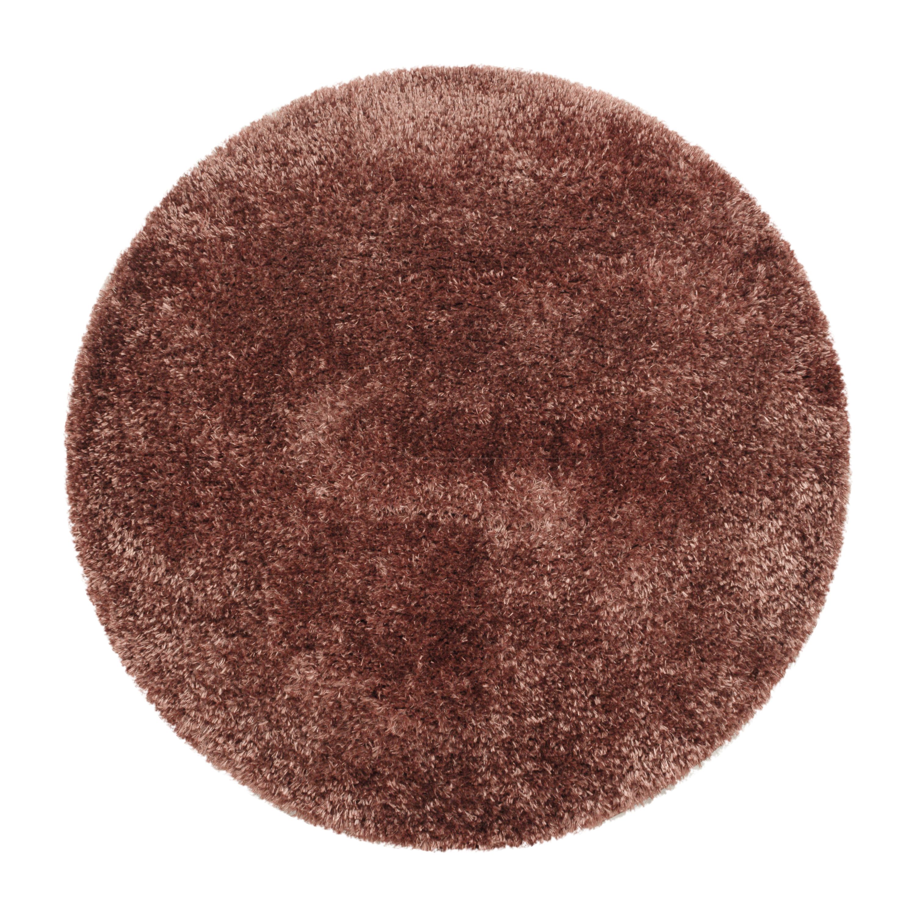 Runder Hochflor Shaggy Teppich Wohnzimmer Langflor Einfarbig Flauschig Weich