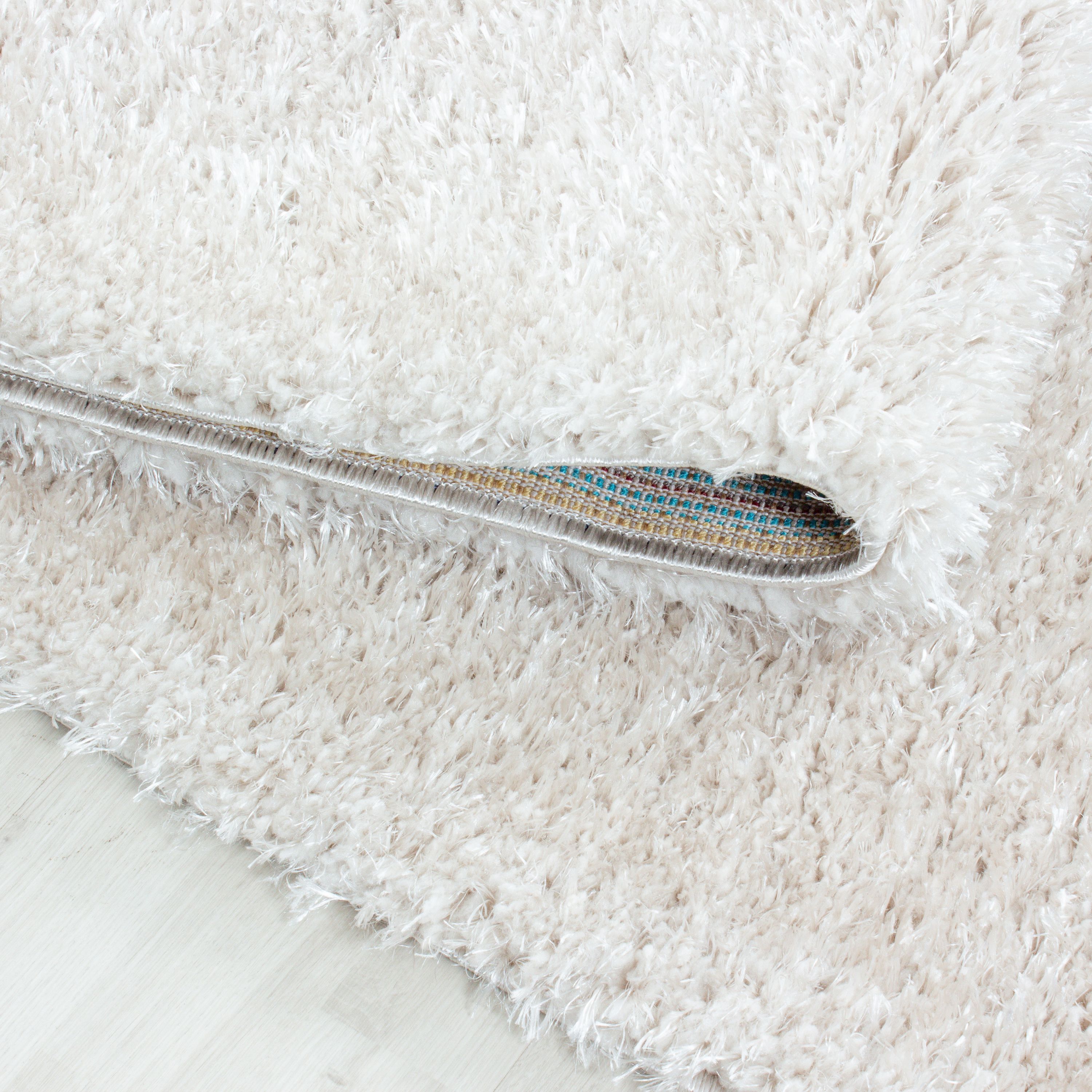 Tapis à poils longs pour le salon, uni, à poils longs, à poils longs, moelleux, super doux